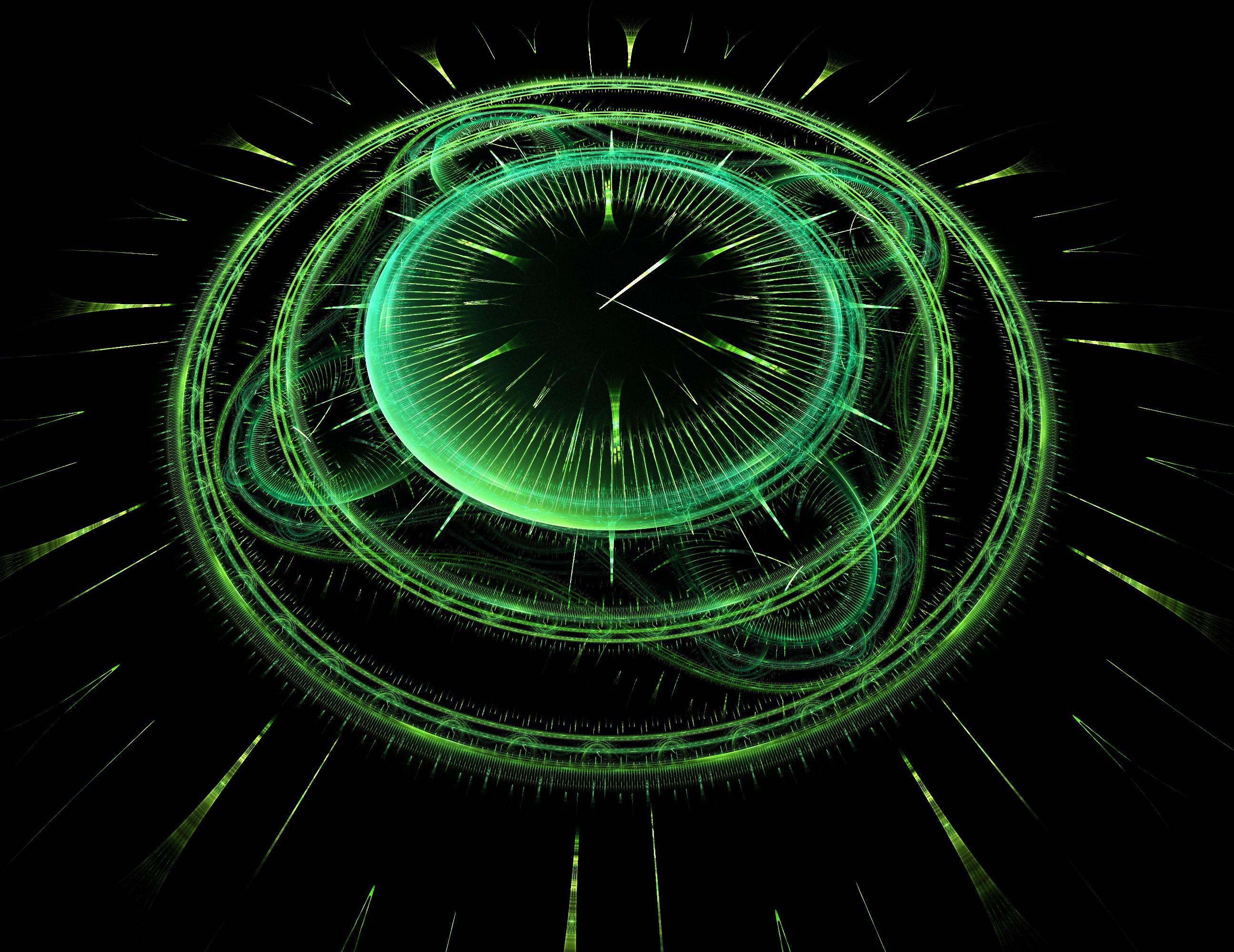 clock, artist, artwork, digital art, hd, HD Wallpaper