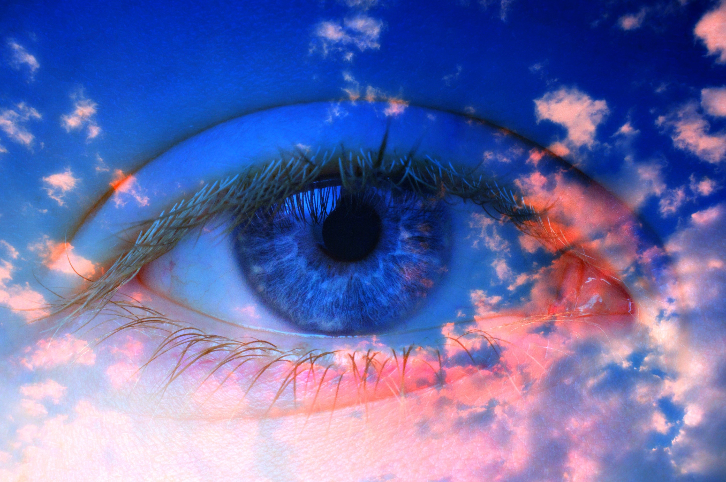 eyes, artist, artwork, digital art, hd, colorful, HD Wallpaper