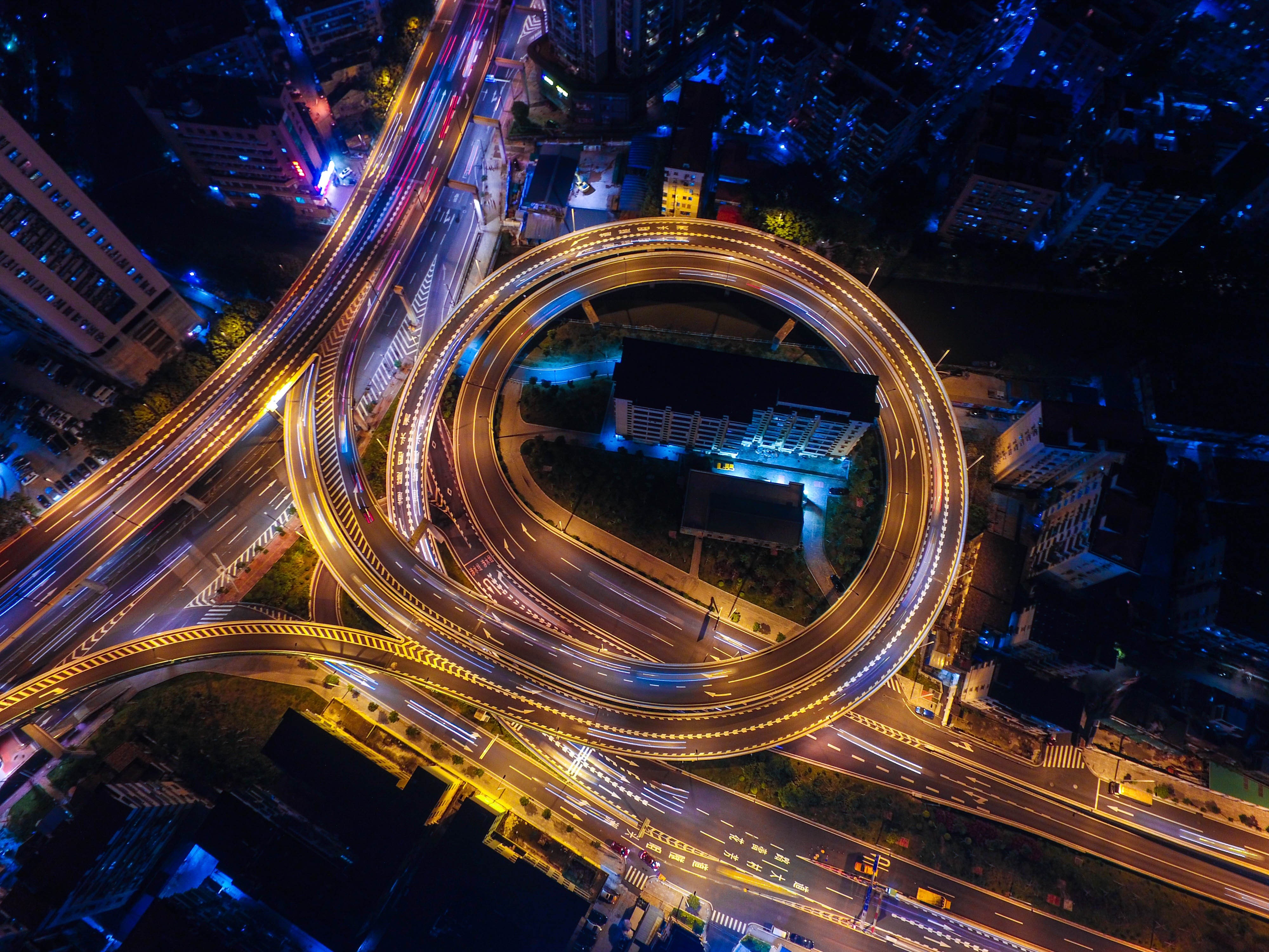 bridge, road, roads, 4k, photography, hd, lights, HD Wallpaper
