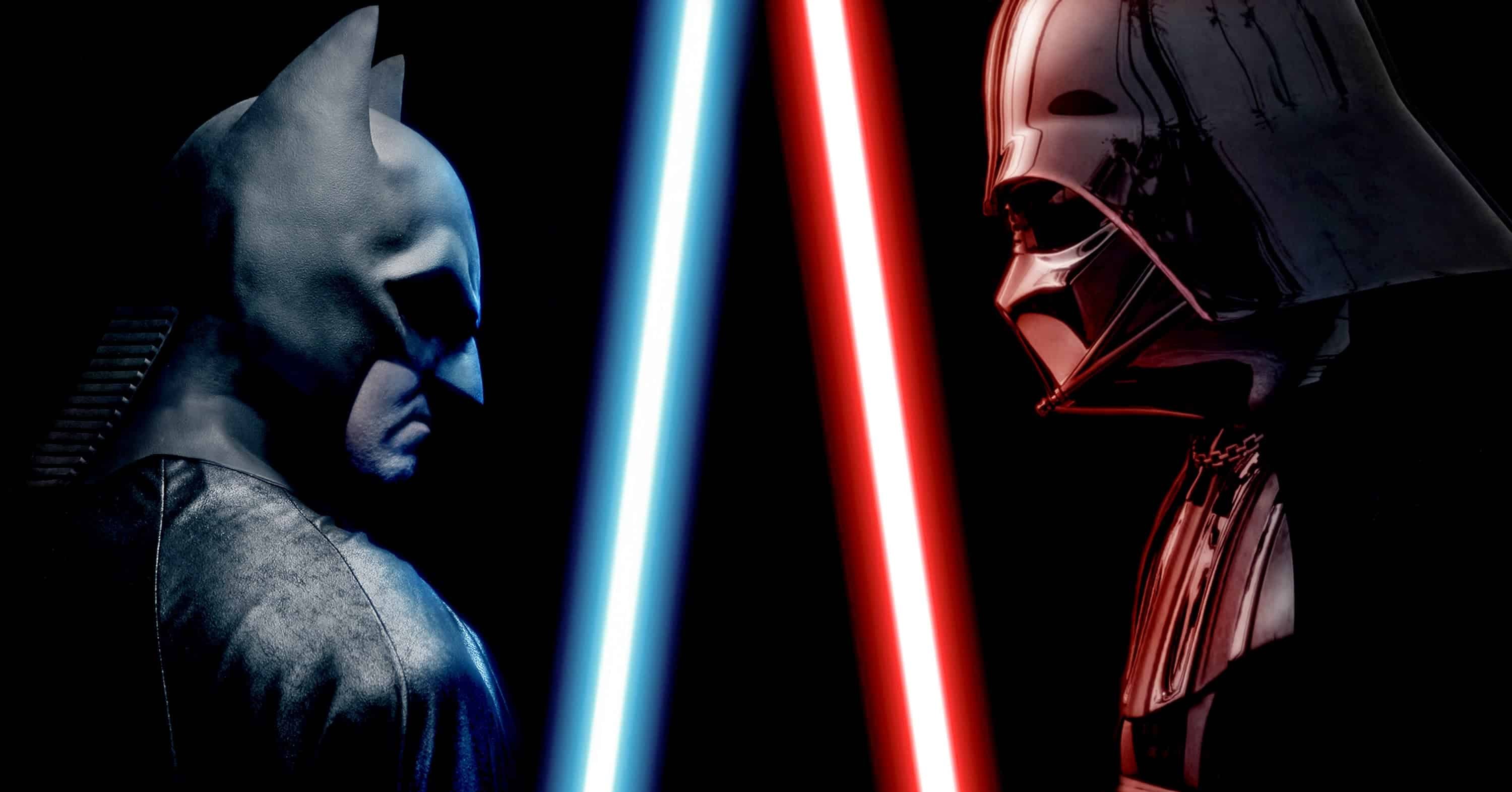 batman, darth vader, hd, lightsaber, HD Wallpaper