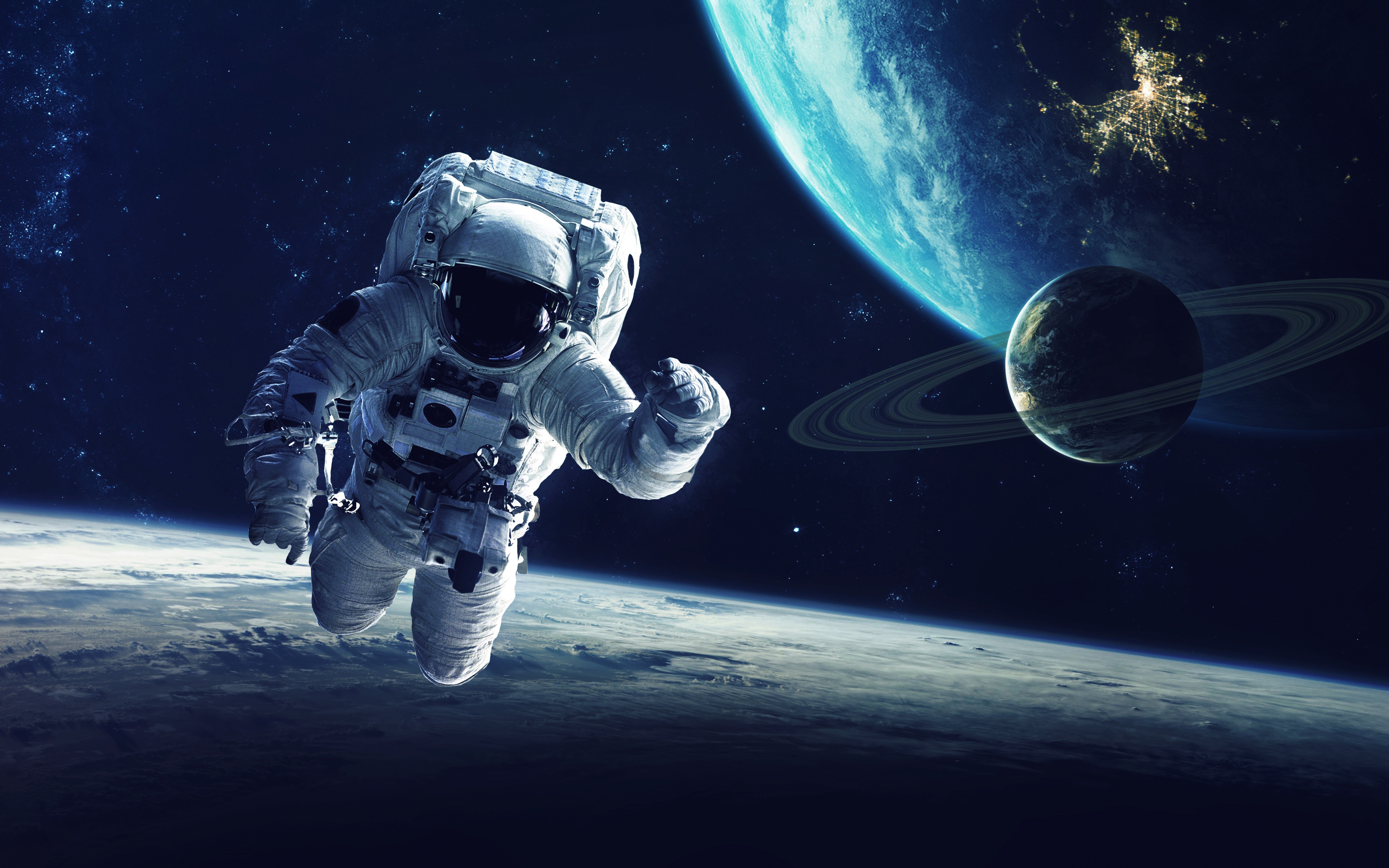 astronaut, 4k, 5k, hd, HD Wallpaper