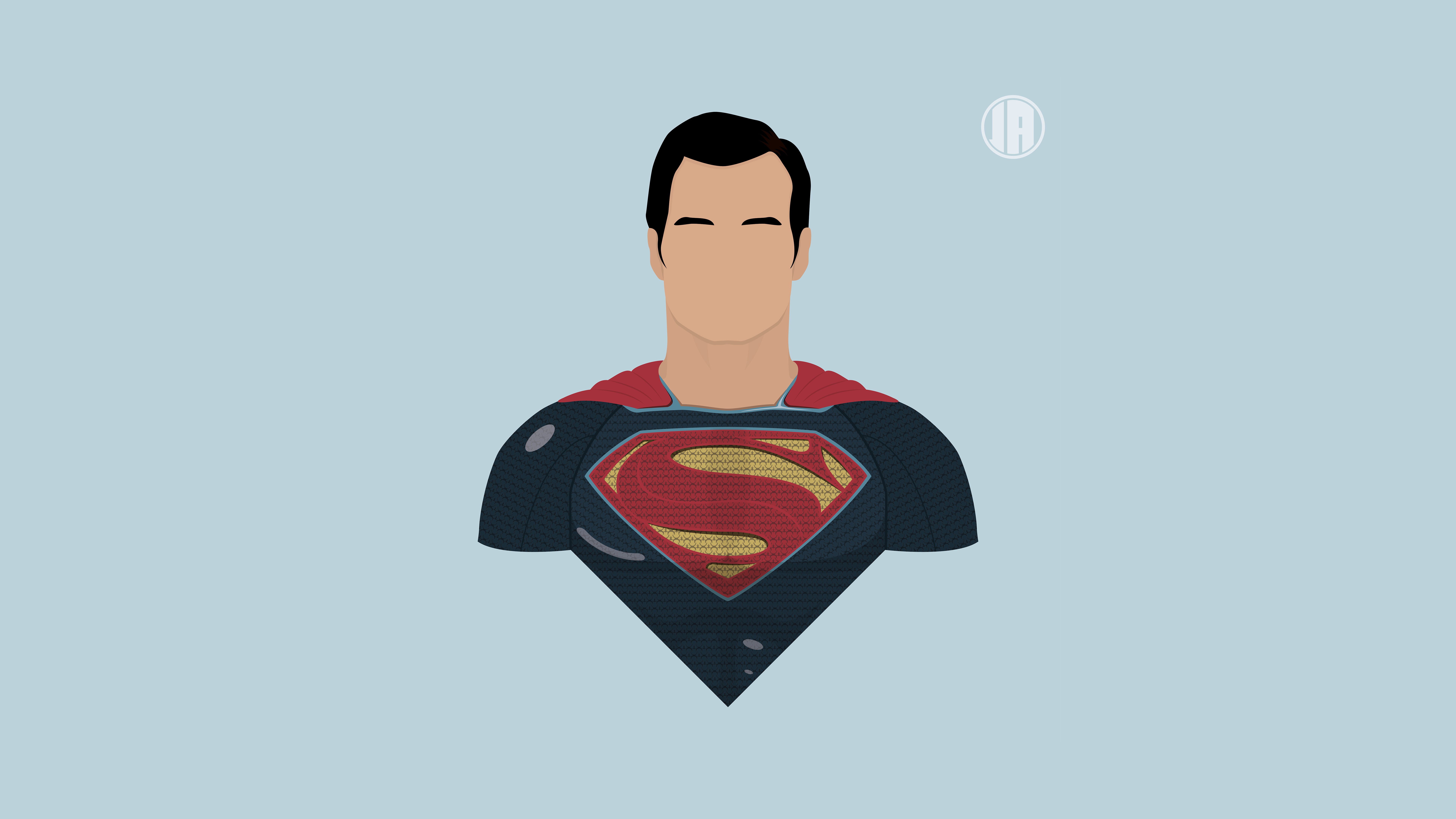 superman, superheroes, minimalism, 4k, 5k, 8k, hd, deviantart, HD Wallpaper