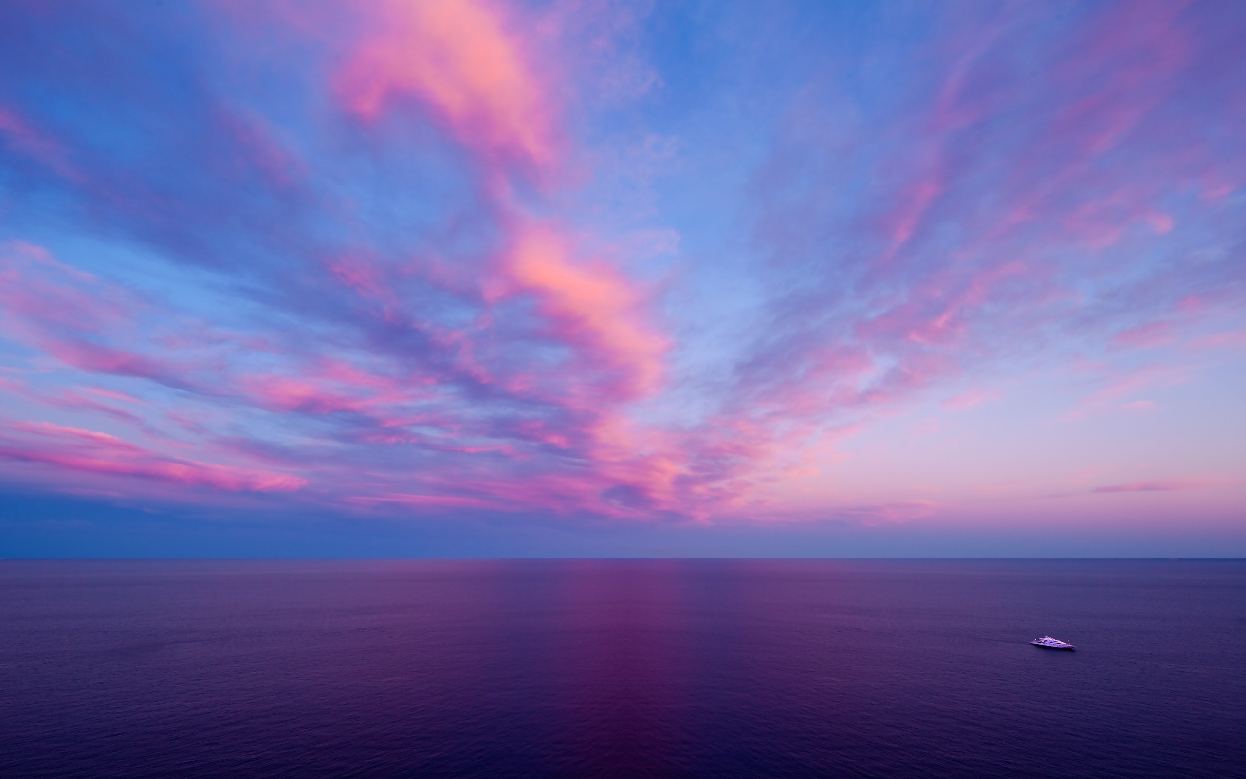 nature, hd, sea, boat, sky, HD Wallpaper