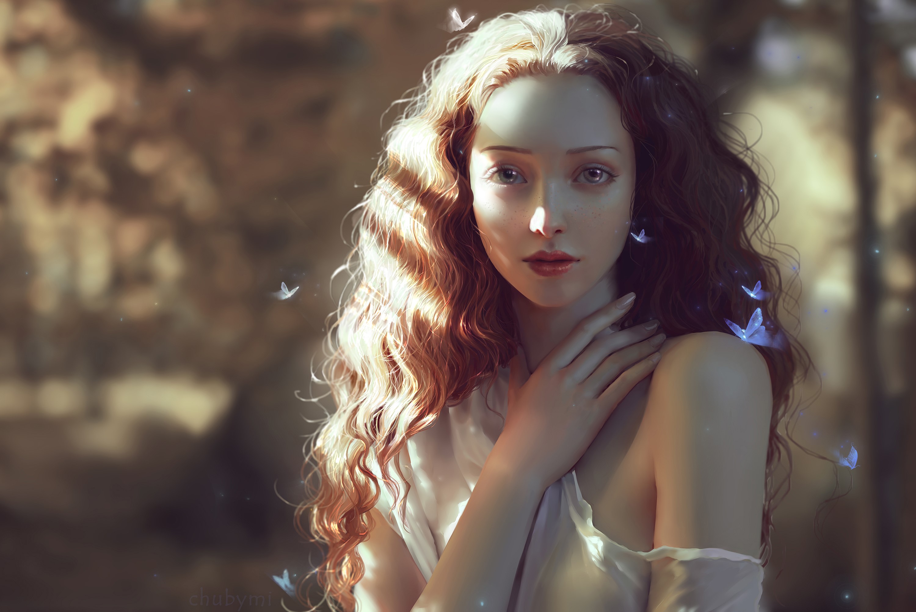 fantasy girls, girls, hd, angel, artwork, artist, digital art, HD Wallpaper