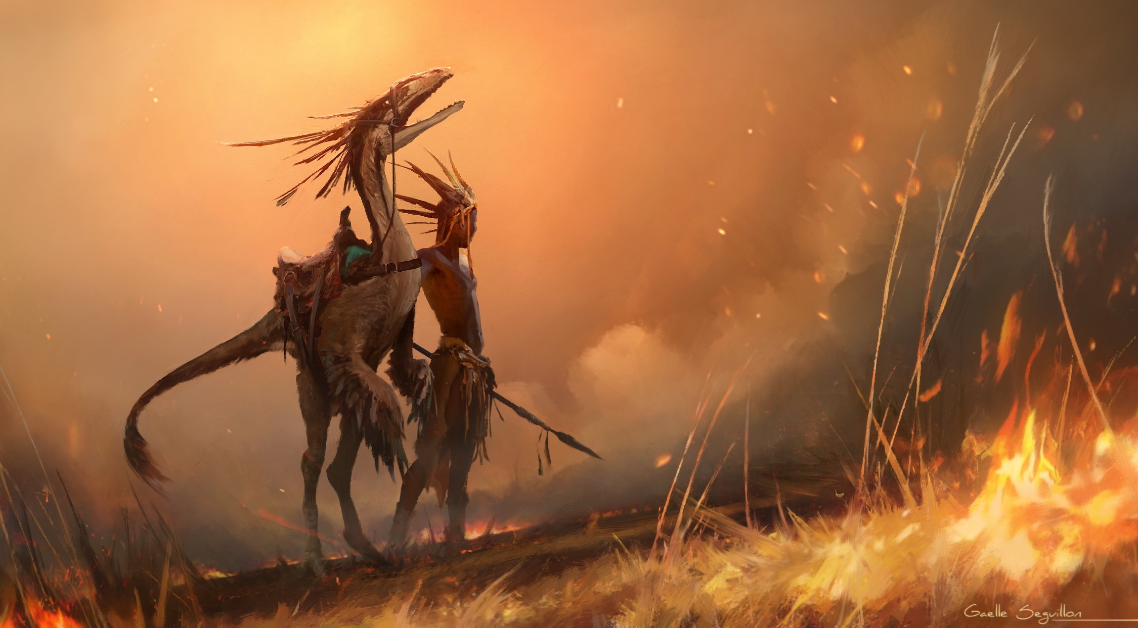 warrior, creature, fantasy, artwork, artist, digital art, hd, deviantart, HD Wallpaper
