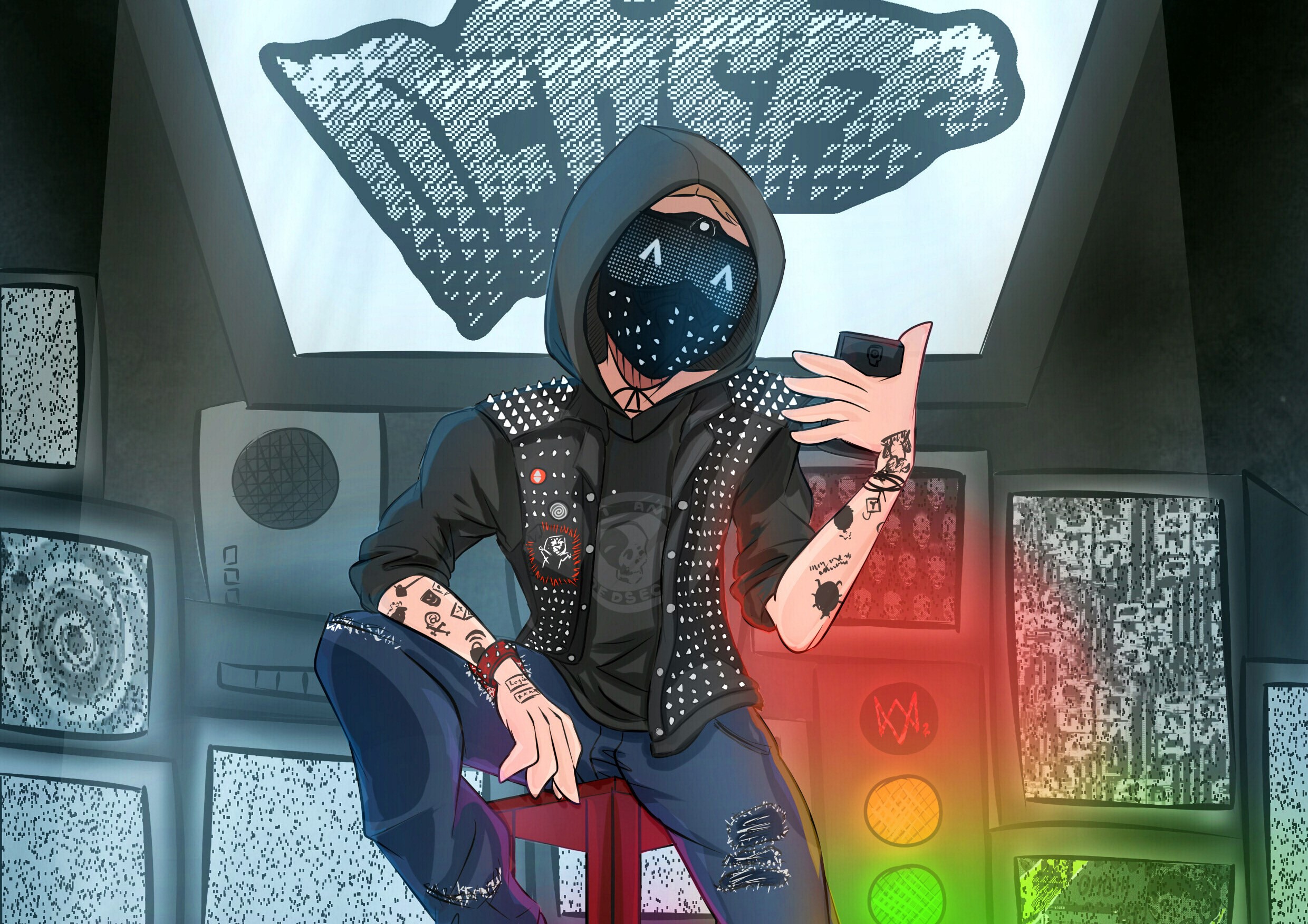 watch dogs 2, games, artwork, hd, artist, digital art, HD Wallpaper