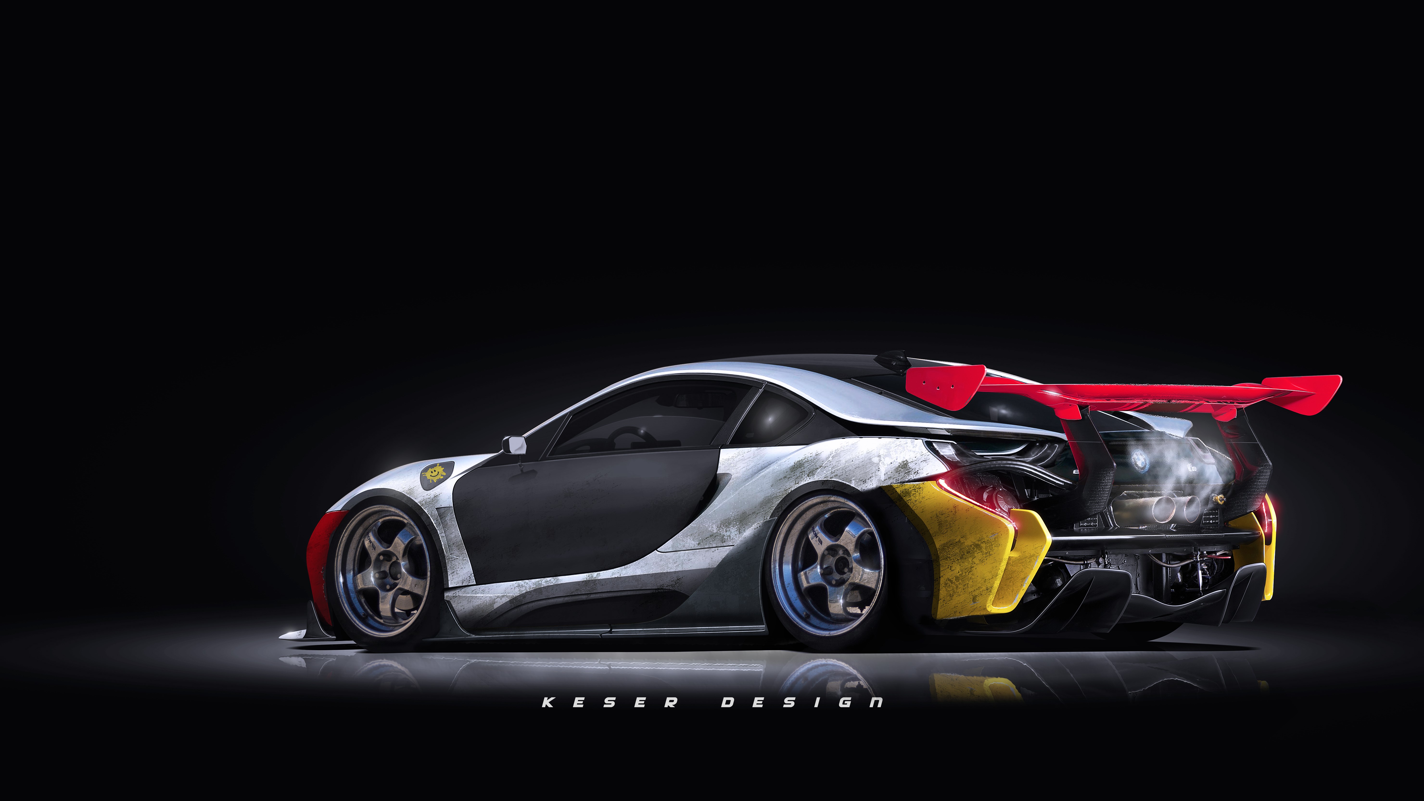 bmw i8, bmw, cars, 2017 cars, 4k, 5k, hd, deviantart, HD Wallpaper