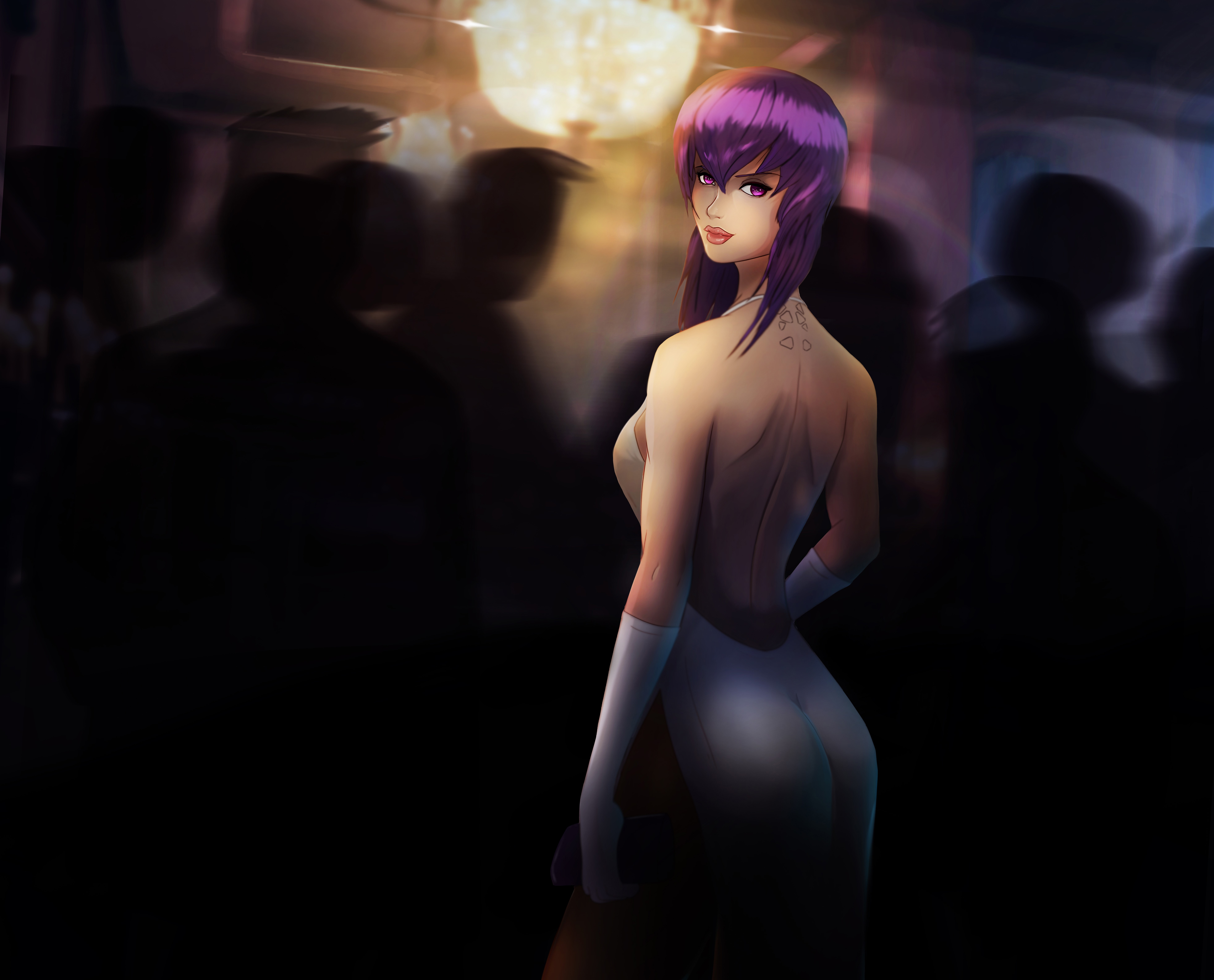 anime girl, anime, ghost in the shell, hd, 4k, 5k, 8k, artist, artwork, digital art, HD Wallpaper