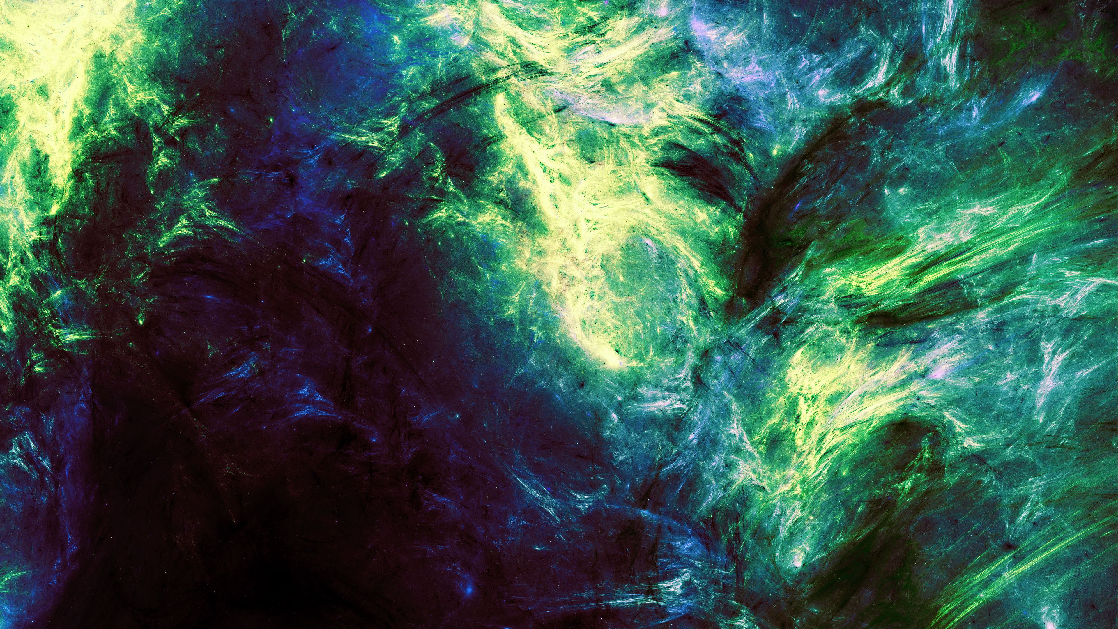fractal, abstraction, spots, blur, 4k, HD Wallpaper