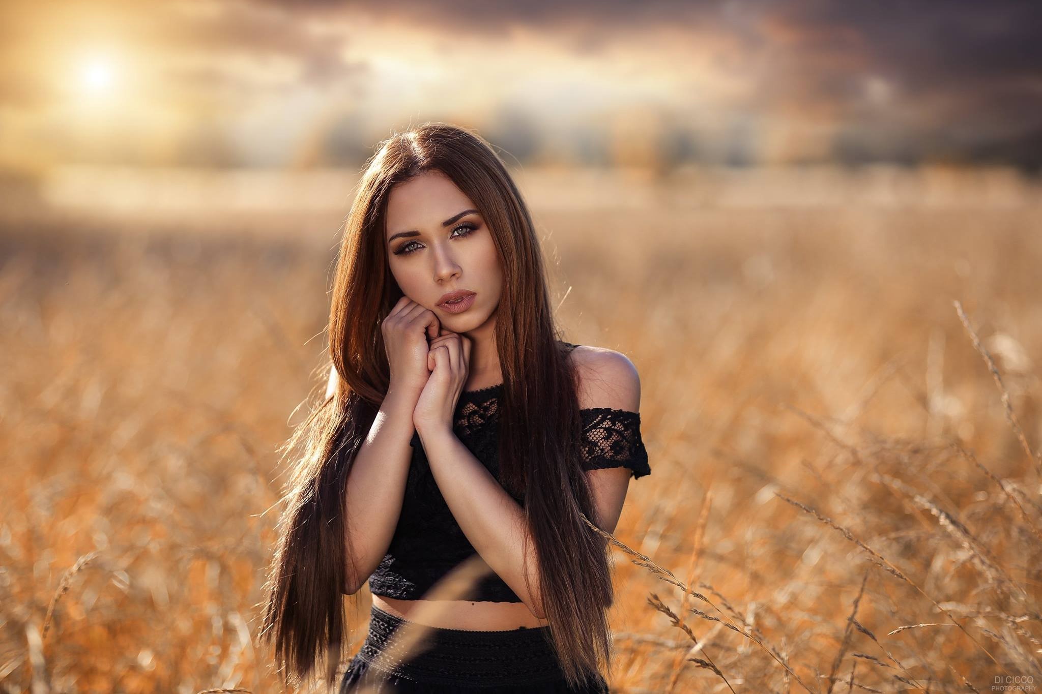 girls, model, depth of field, hd, HD Wallpaper