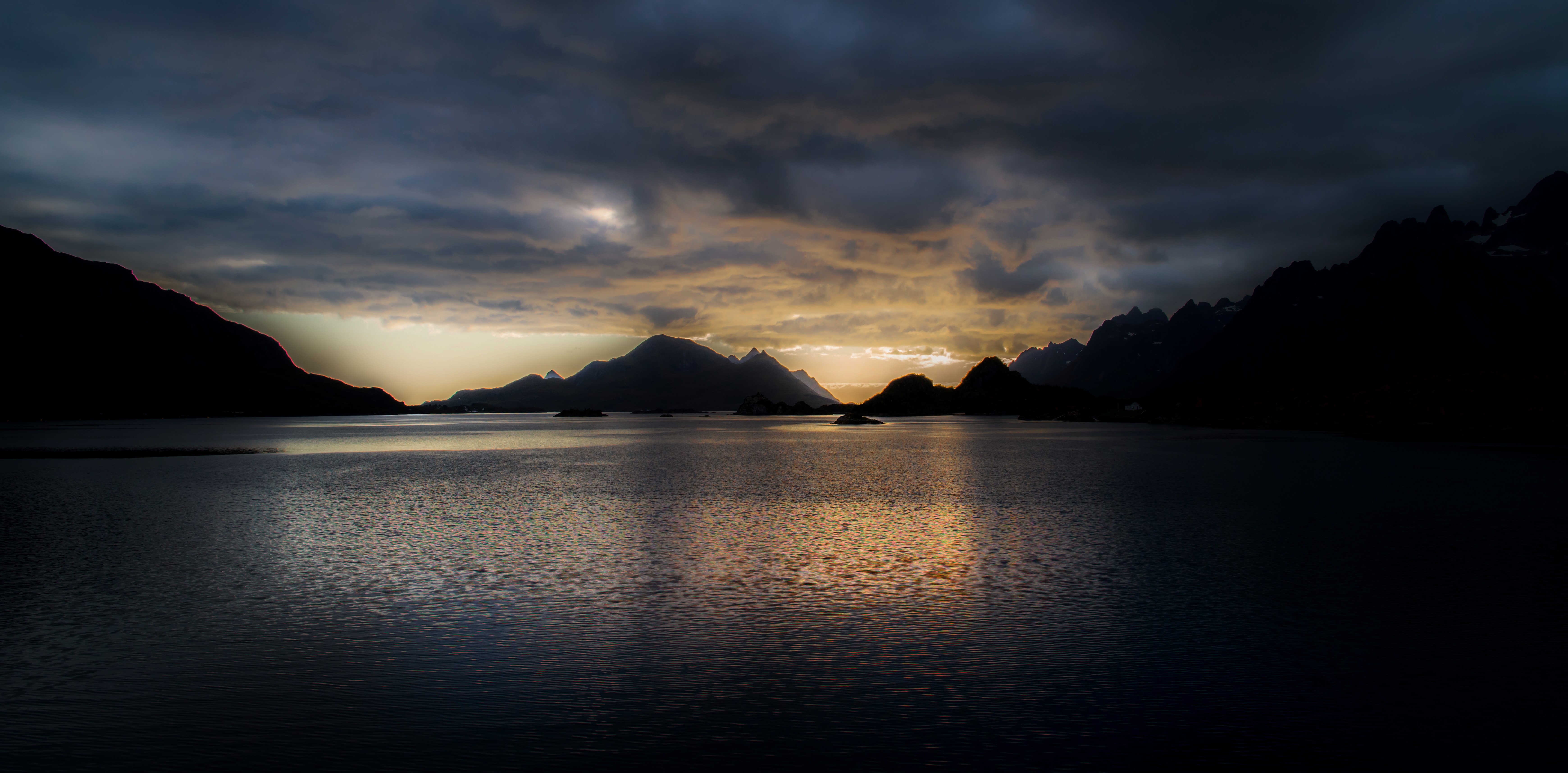 dusk, reflections, nature, hd, 4k, 5k, HD Wallpaper