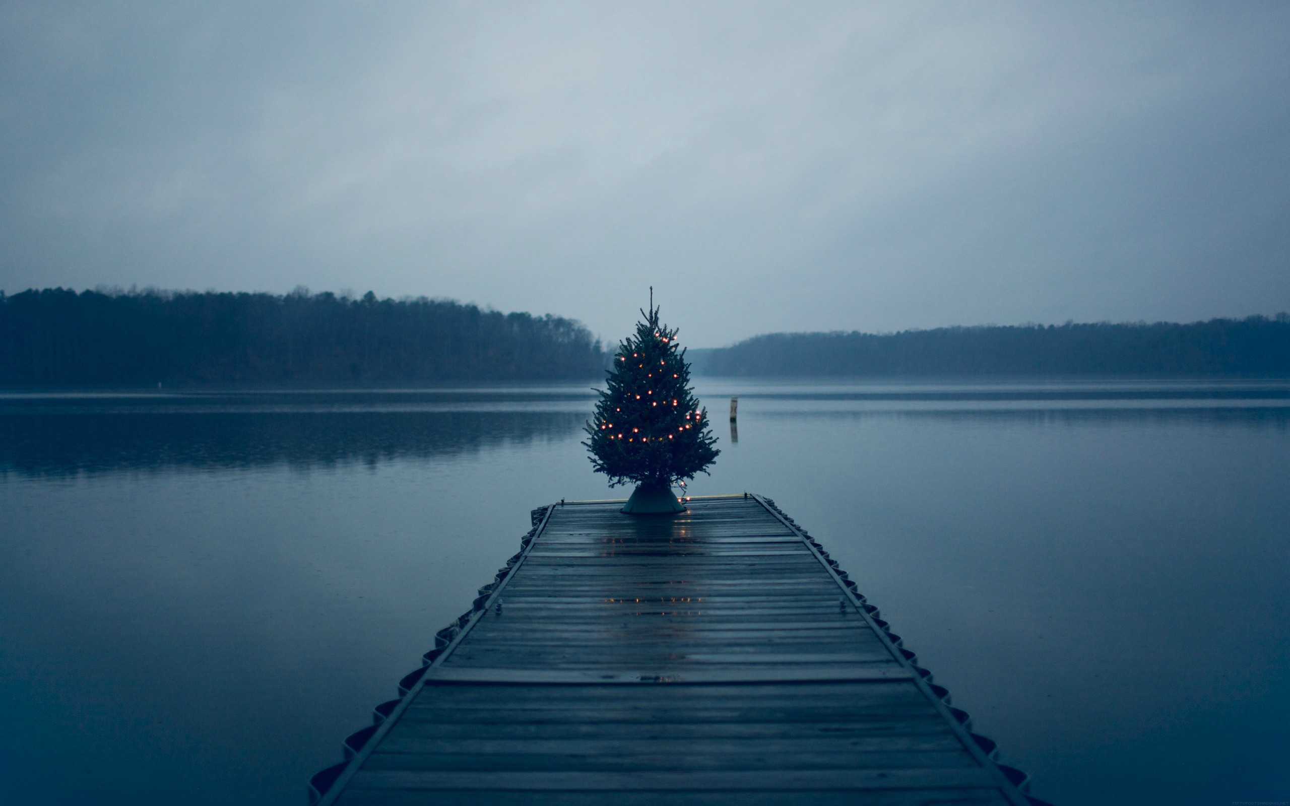 christmas, pier, nature, hd, photography, HD Wallpaper