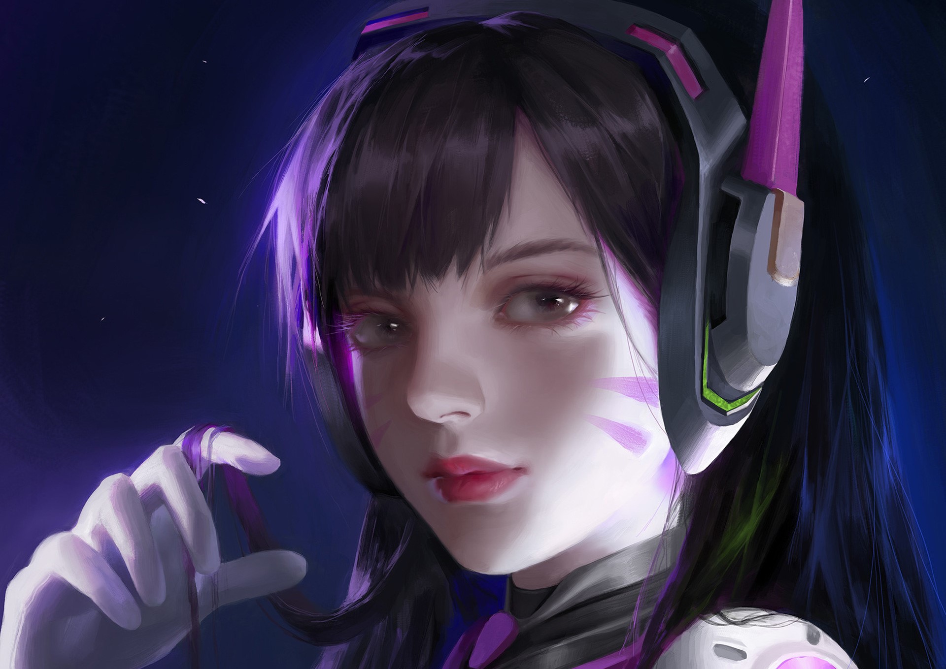 dva overwatch, overwatch, games, artwork, hd, HD Wallpaper