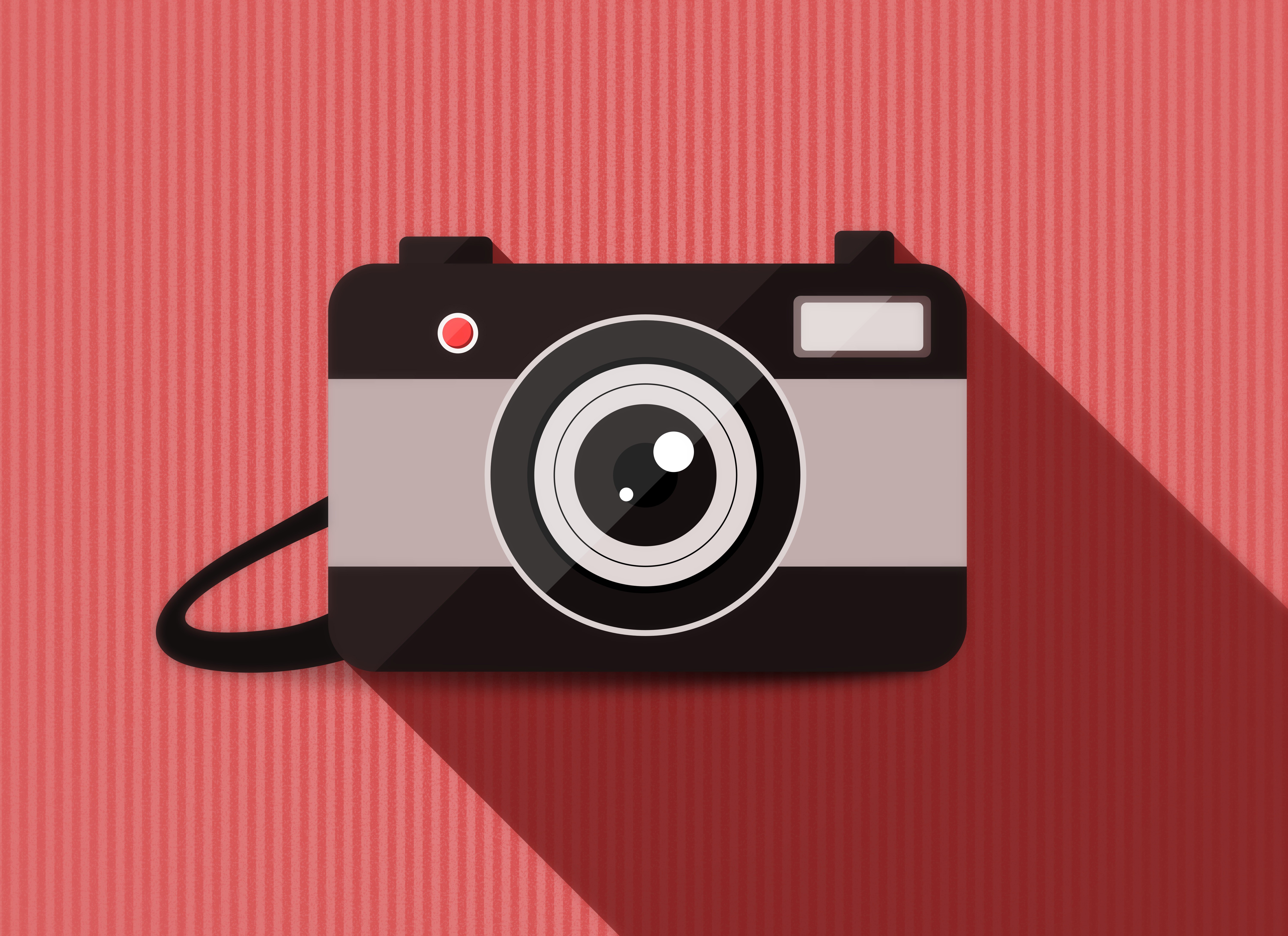 camera, minimalism, vector, 4k, 5k, hd, HD Wallpaper