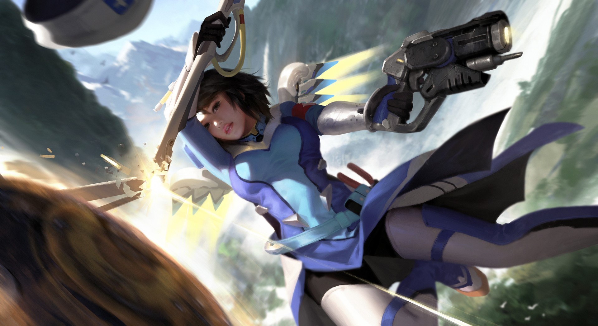 mercy overwatch, overwatch, games, xbox games, ps games, pc games, artwork, artist, digital art, hd, HD Wallpaper
