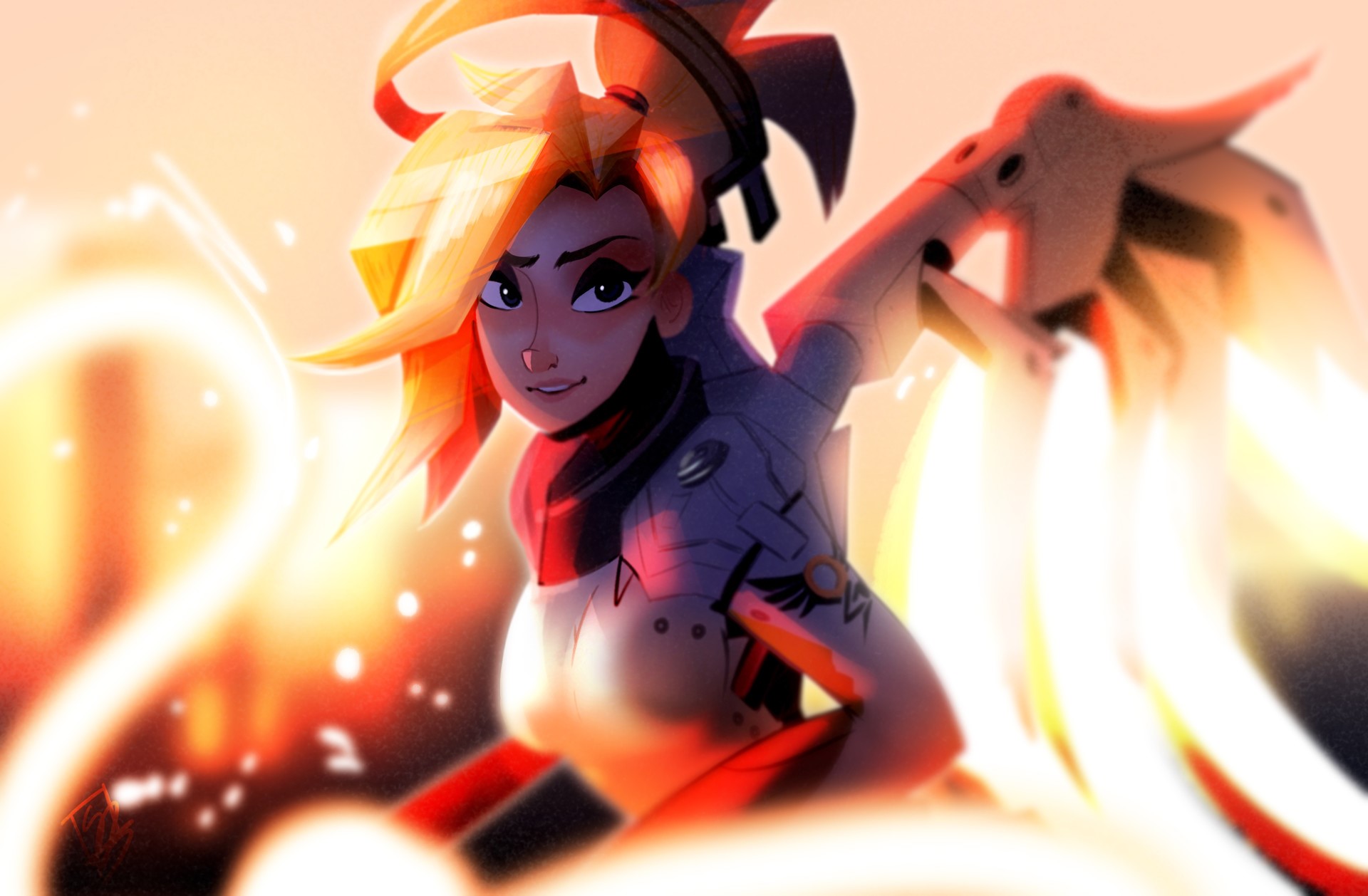 mercy overwatch, overwatch, games, xbox games, ps games, pc games, hd, artwork, artist, digital art, HD Wallpaper