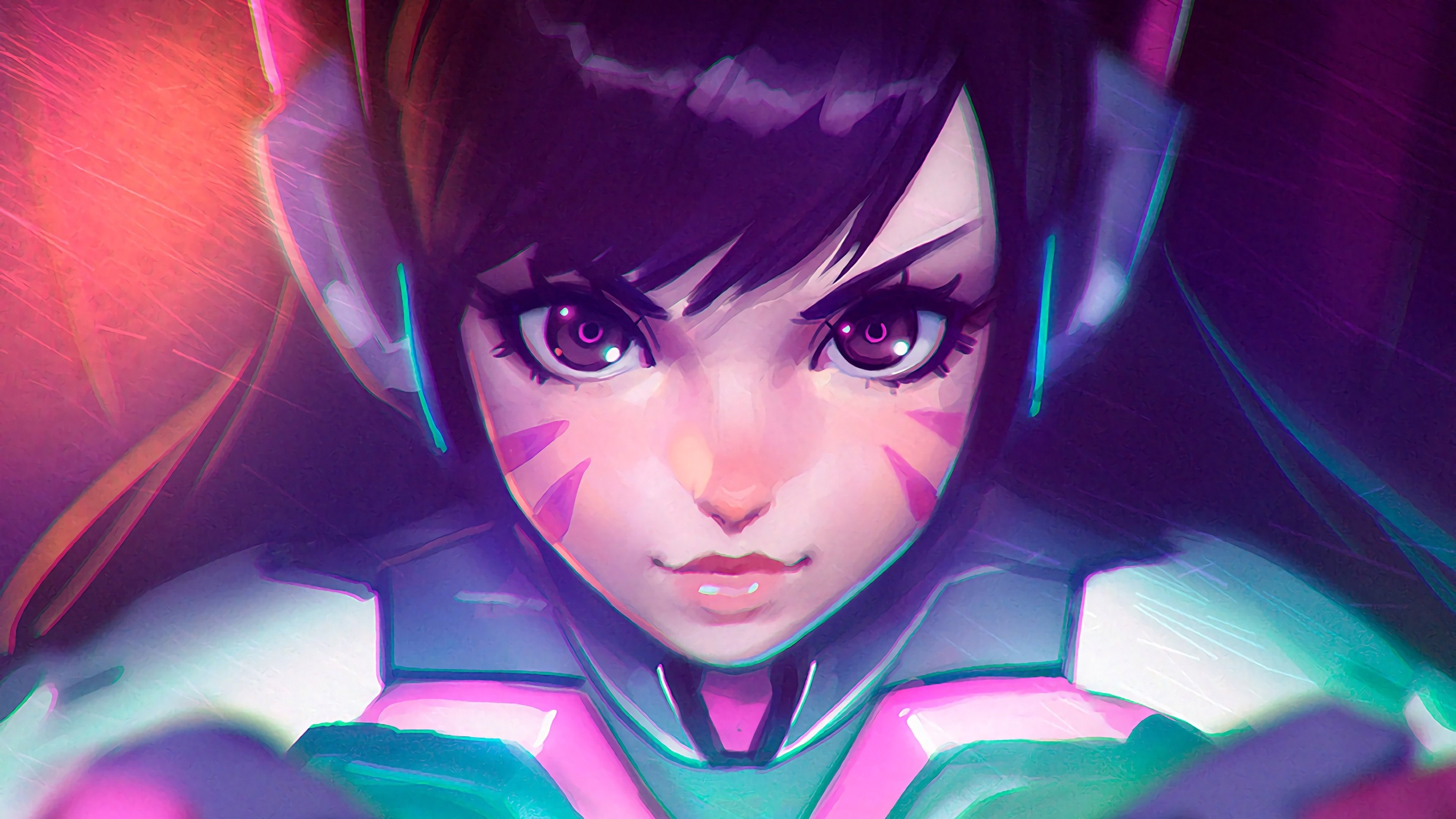dva overwatch, overwatch, games, artwork, hd, 4k, artist, digital art, HD Wallpaper