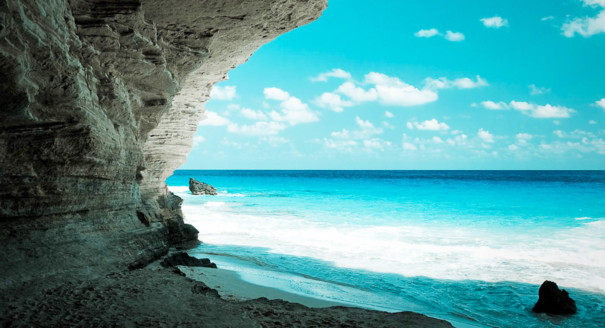 nature, sea, hd, cave, HD Wallpaper