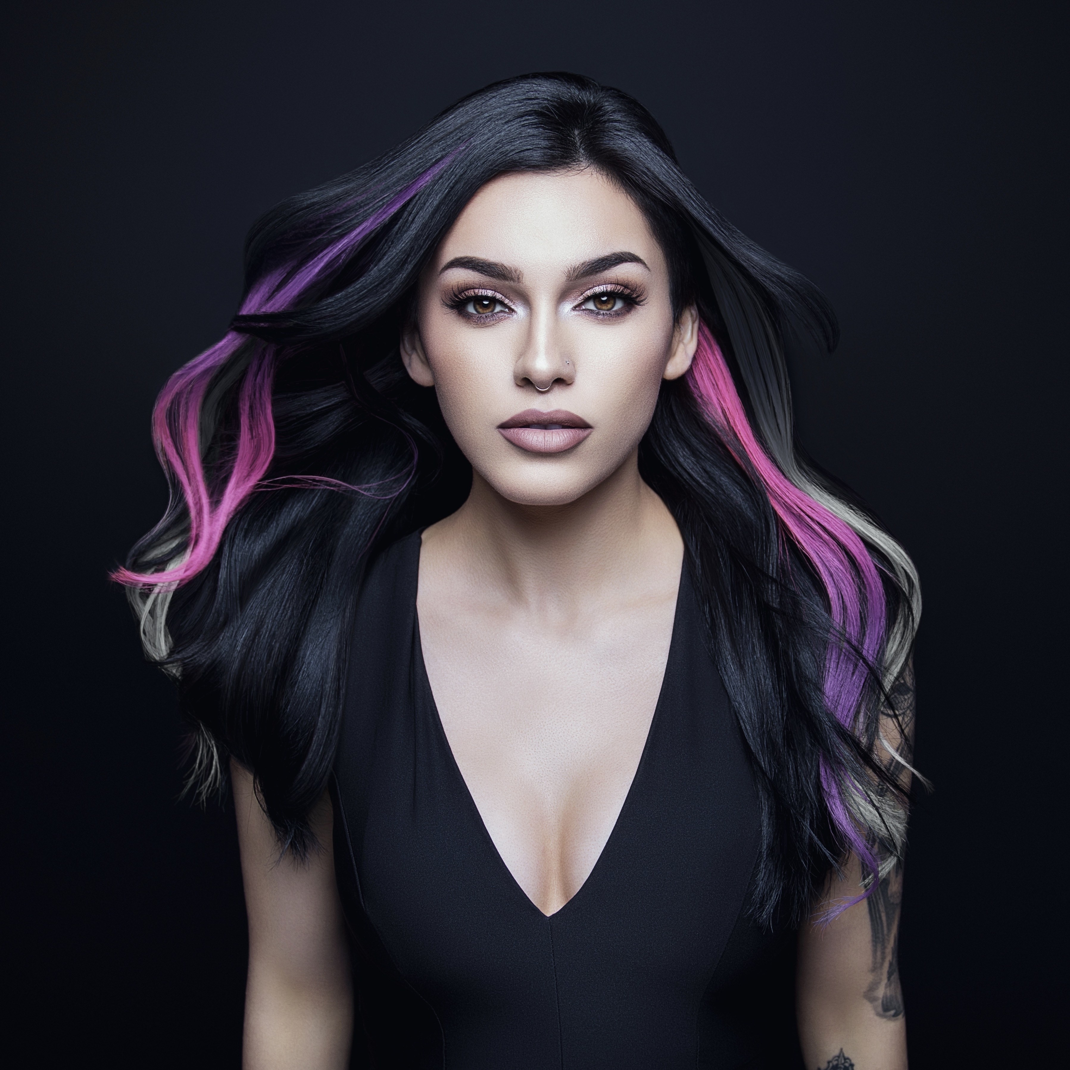 hairs, colorful, hd, girls, model, 4k, HD Wallpaper