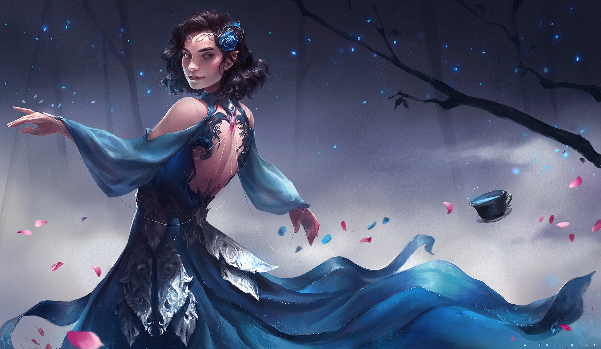 fantasy girls, elf, hd, artwork, artist, digital art, HD Wallpaper