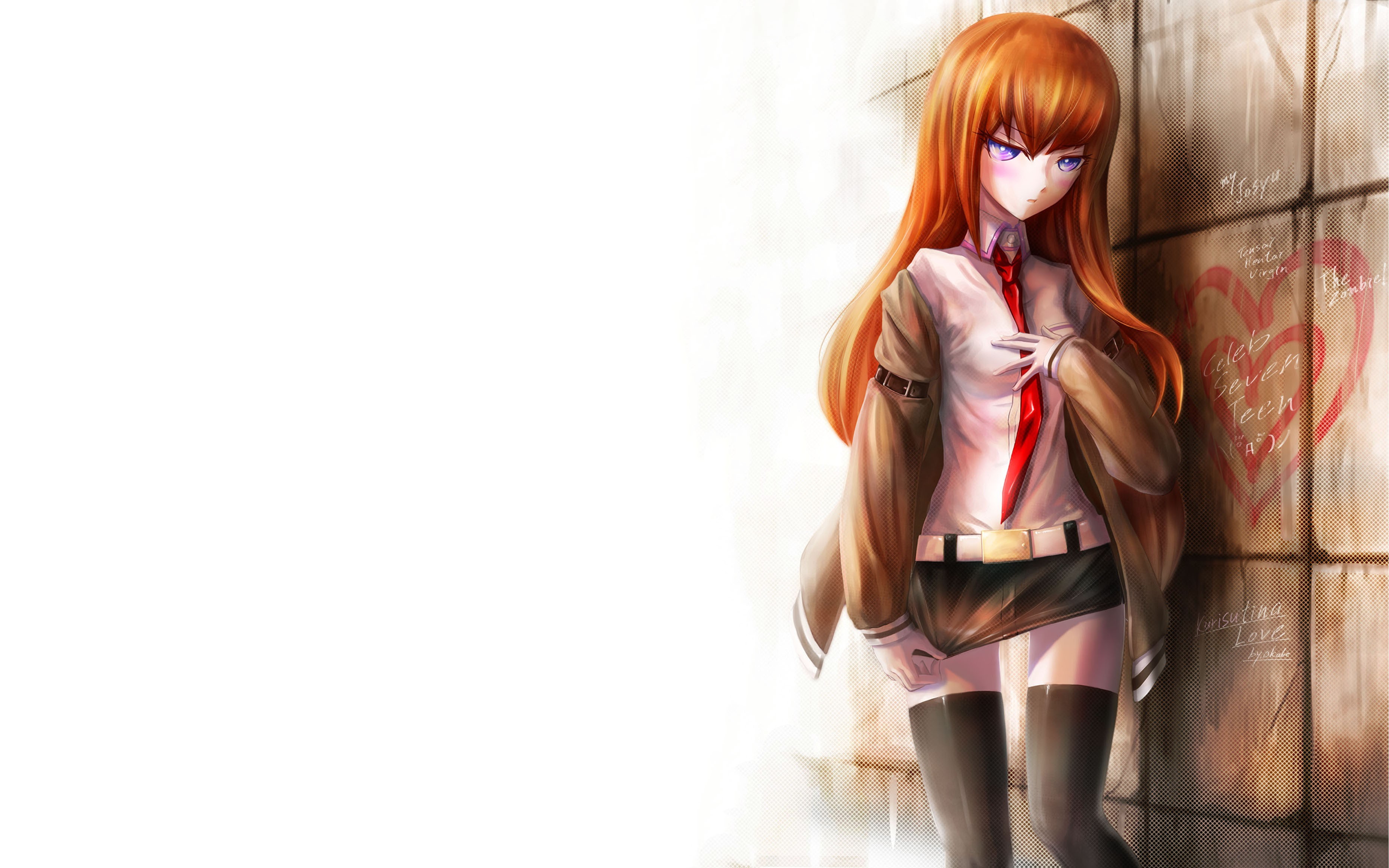 steins gate, kurisu makise, anime, hd, anime girl, 4k, HD Wallpaper