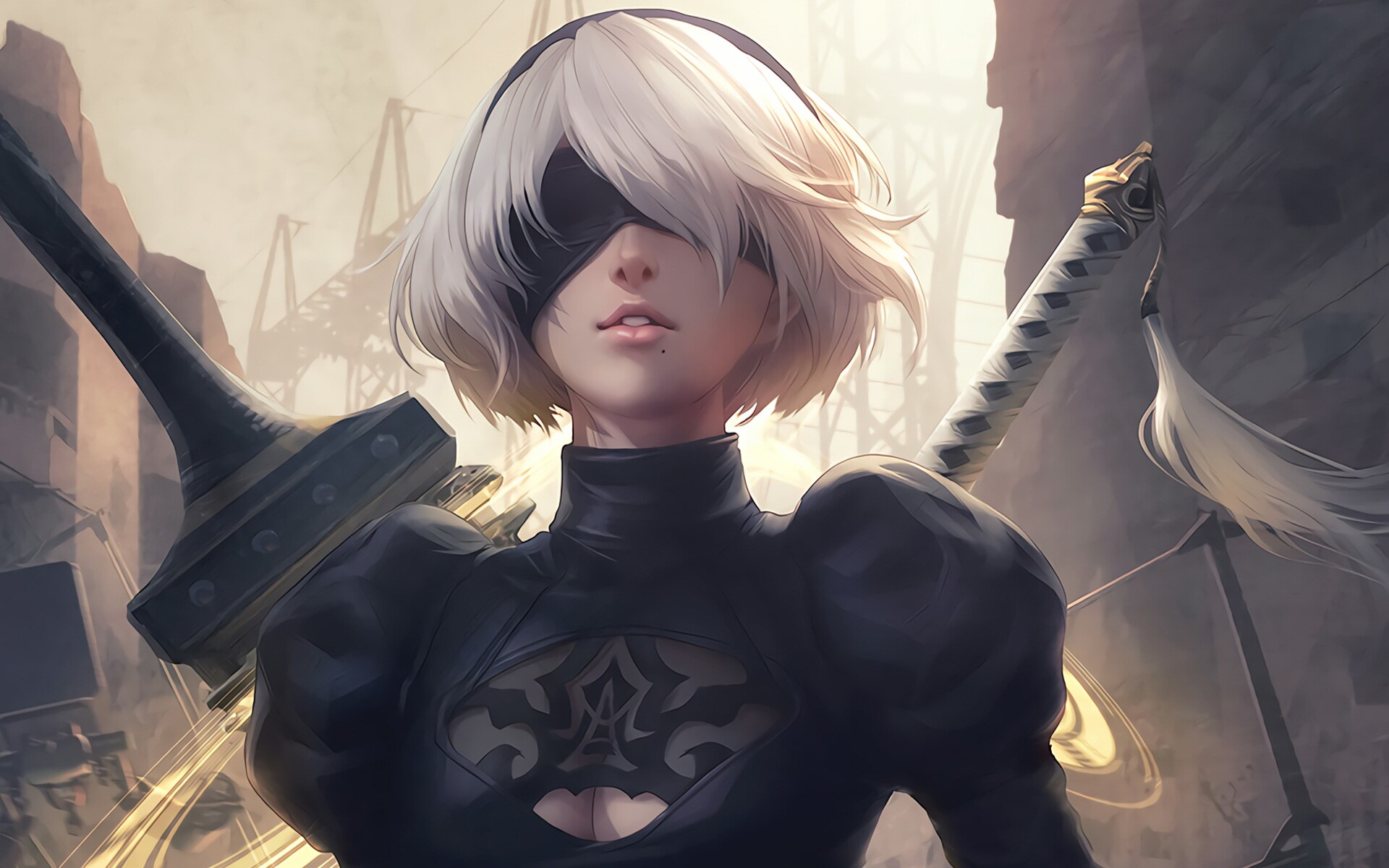 nier automata, 2017 games, games, artwork, hd, artist, digital art, HD Wallpaper