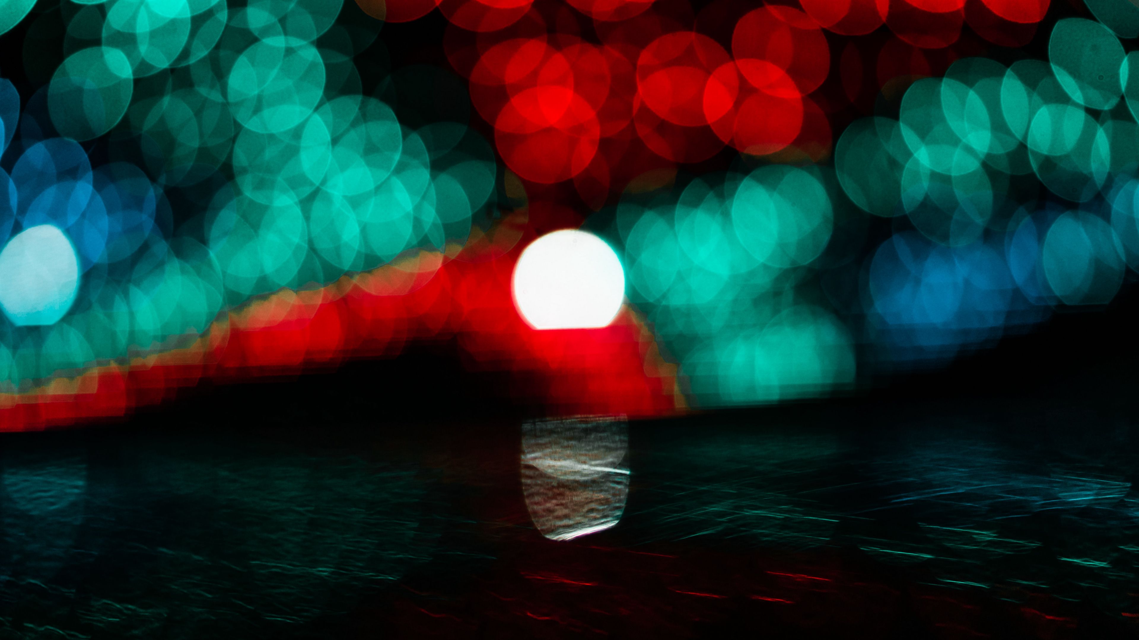 bokeh, lights, macro, blur, 4k, HD Wallpaper