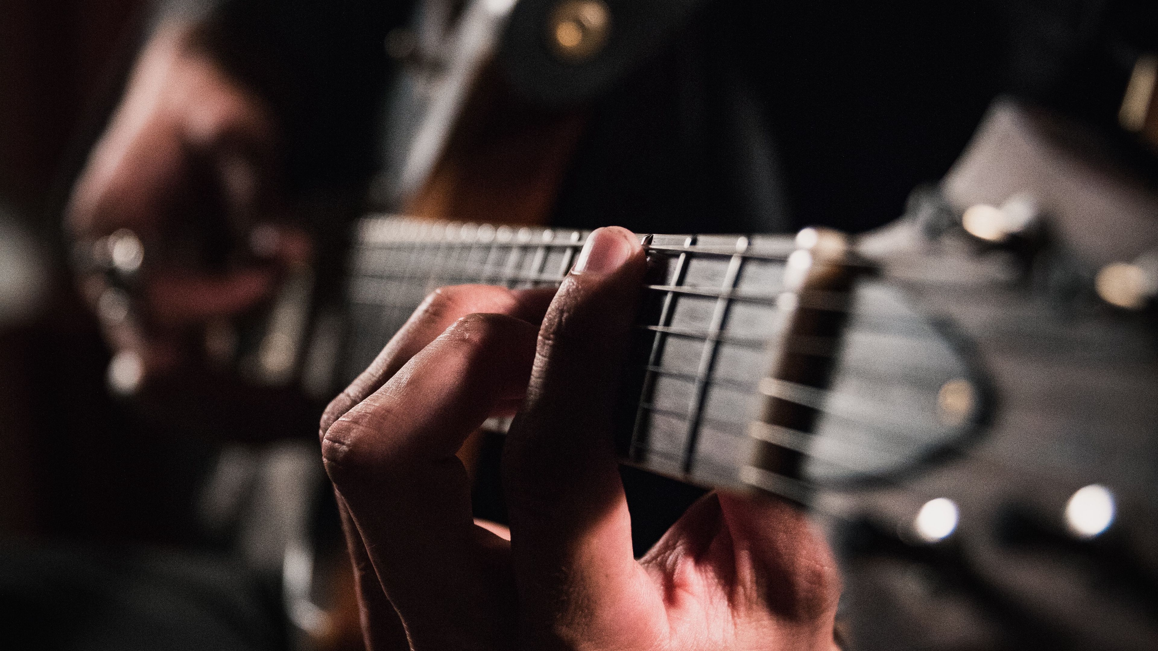 guitar, hands, fingers, guitarist, musician, 4k, HD Wallpaper