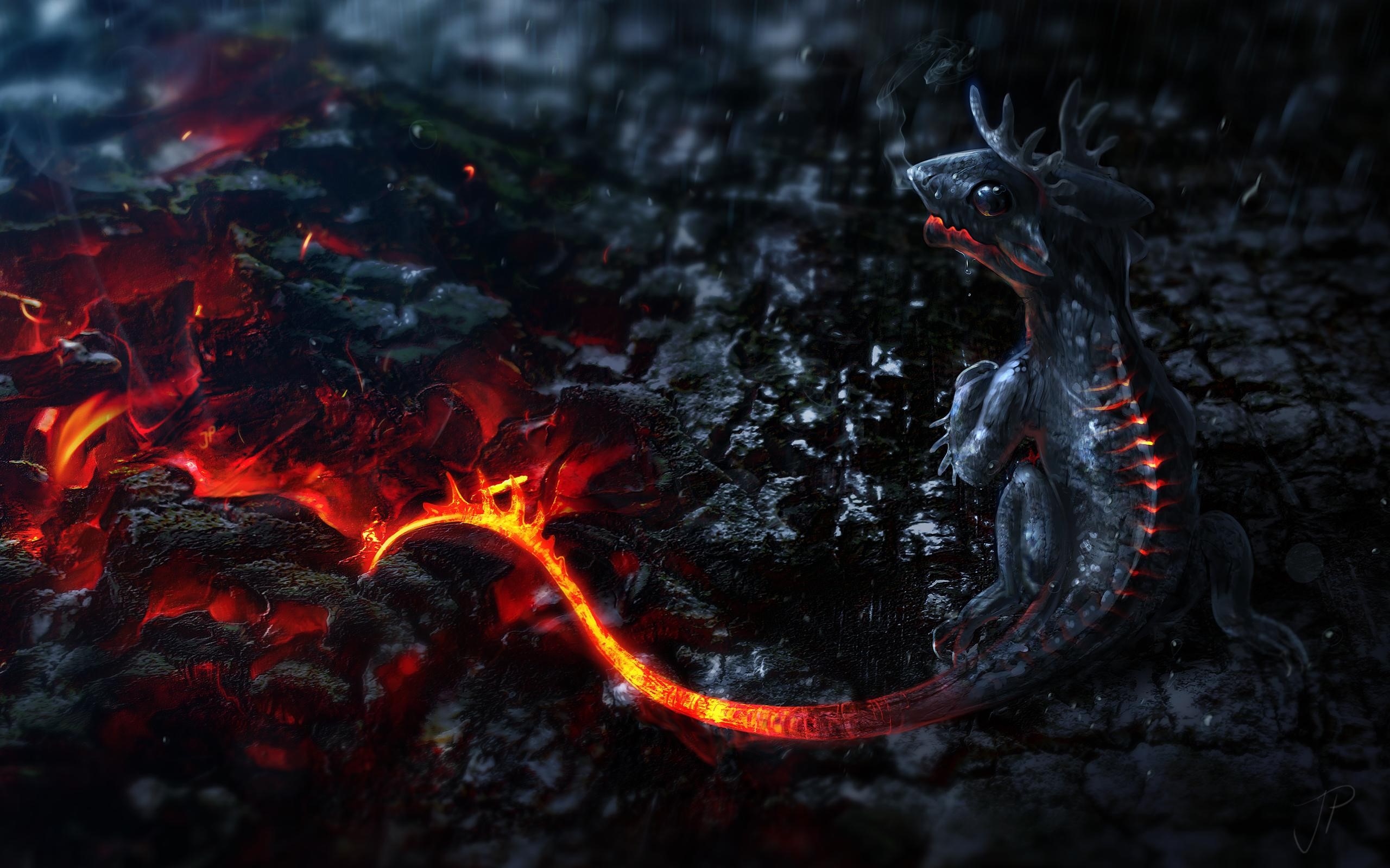 artist, dragon, artwork, digital art, hd, HD Wallpaper
