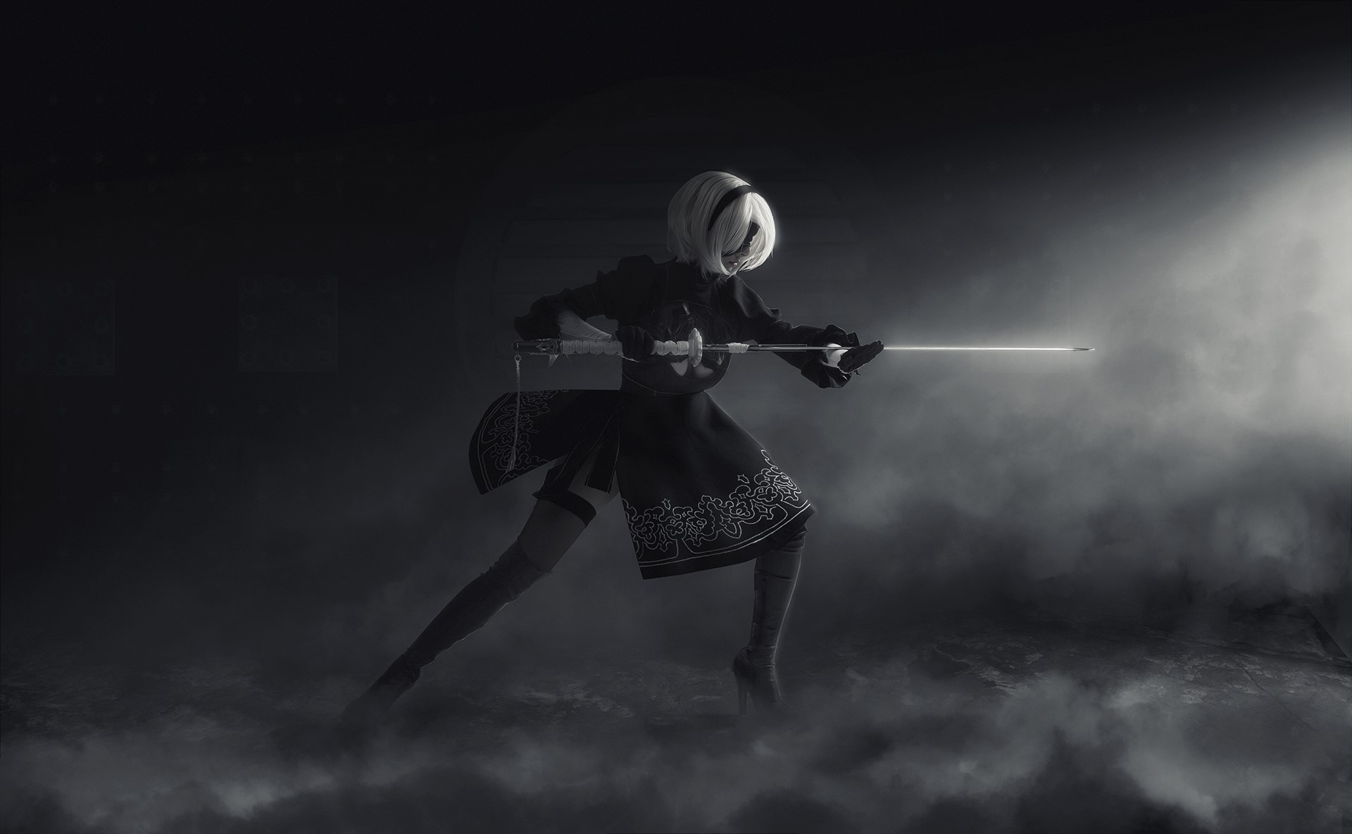 nier automata, 2017 games, games, artwork, hd, cosplay, HD Wallpaper