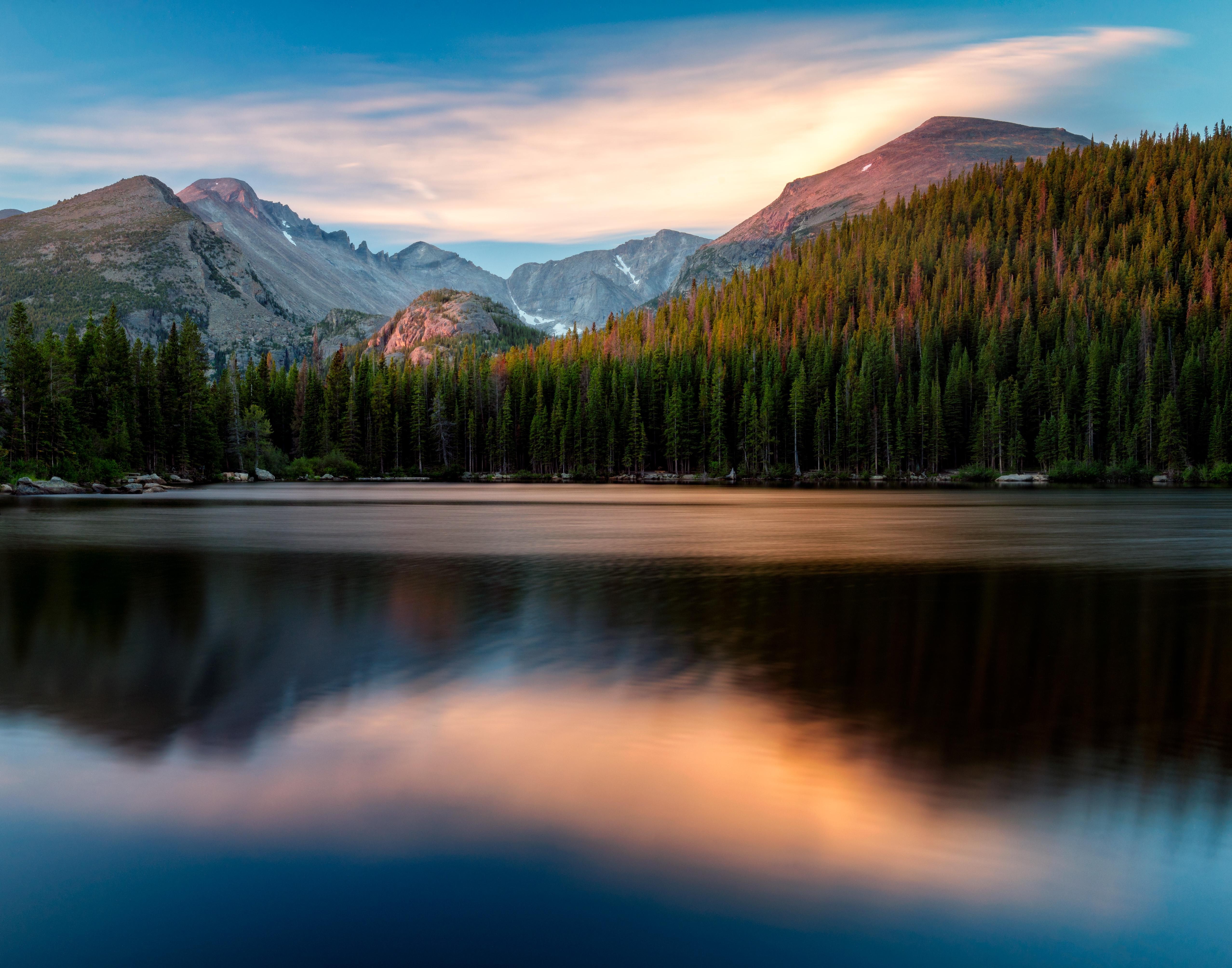 lake, nature, 4k, 5k, hd, mountains, reflection, HD Wallpaper