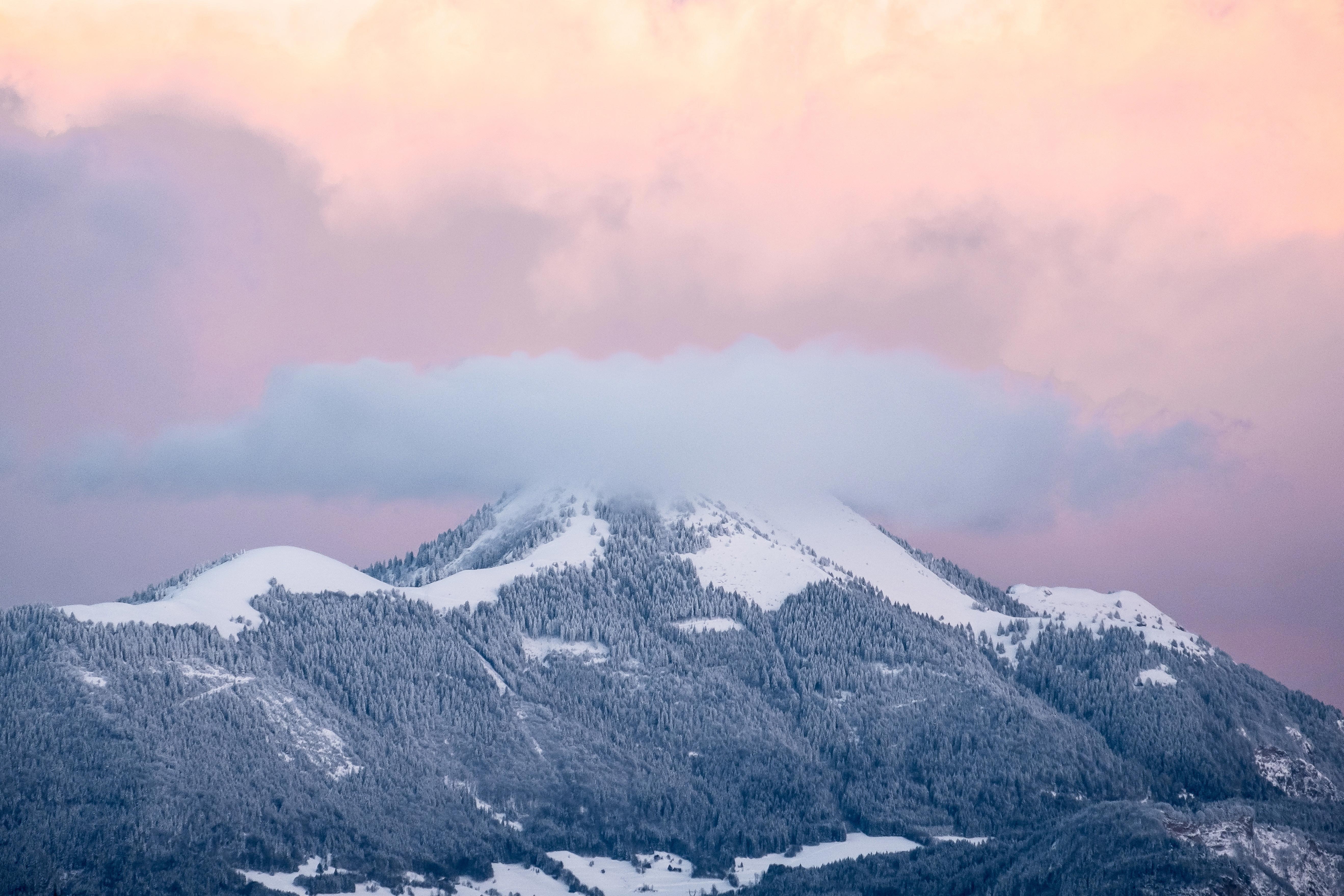 mountains, nature, clouds, 4k, 5k, hd, HD Wallpaper