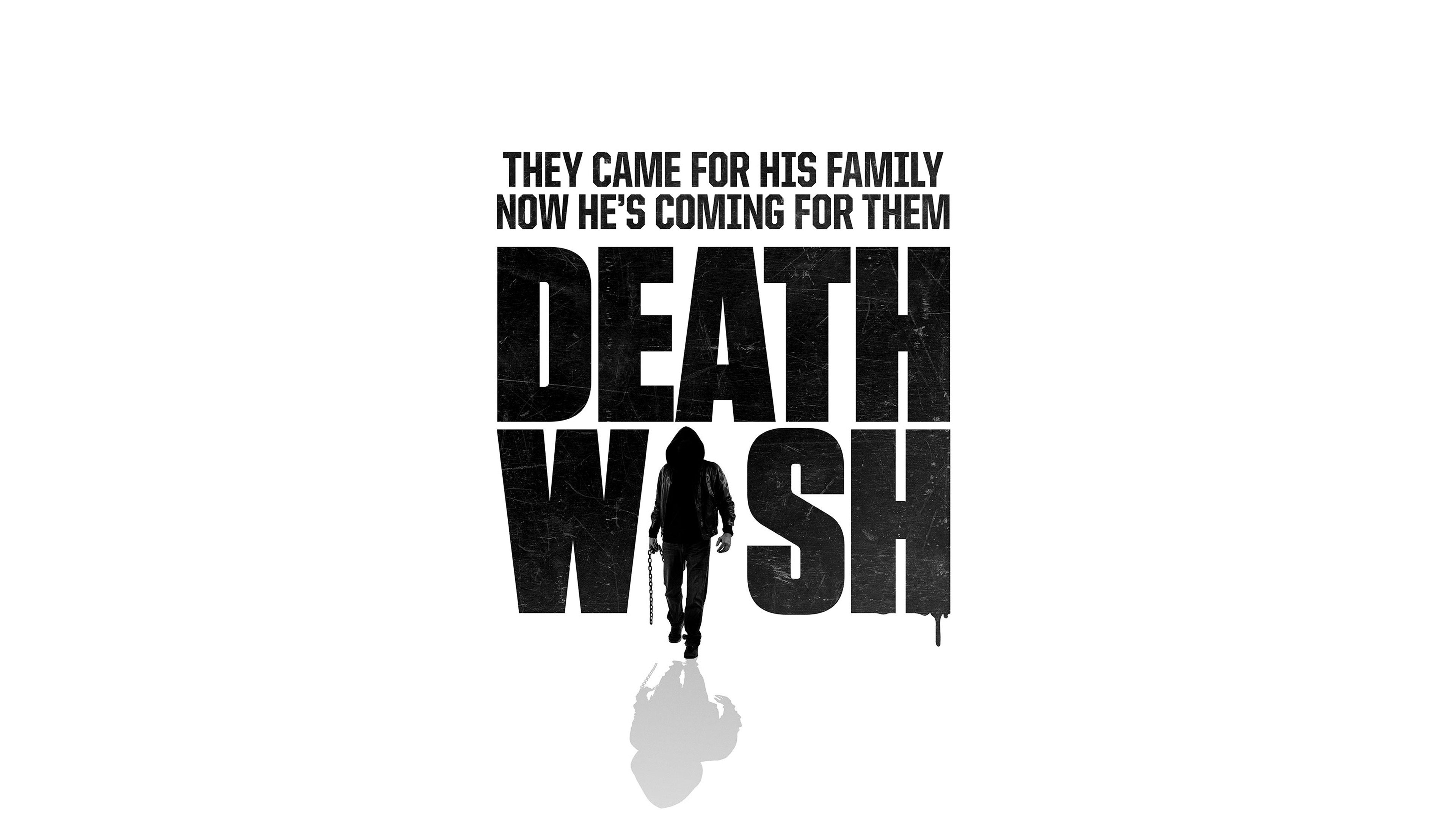 death wish, 2017 movies, 4k, hd, typography, HD Wallpaper