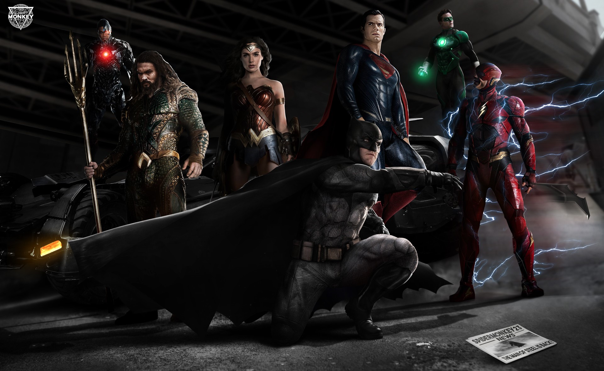 justice league, 2017 movies, movies, cyborg, aquaman, wonder woman, batman, flash, hd, artstation, HD Wallpaper
