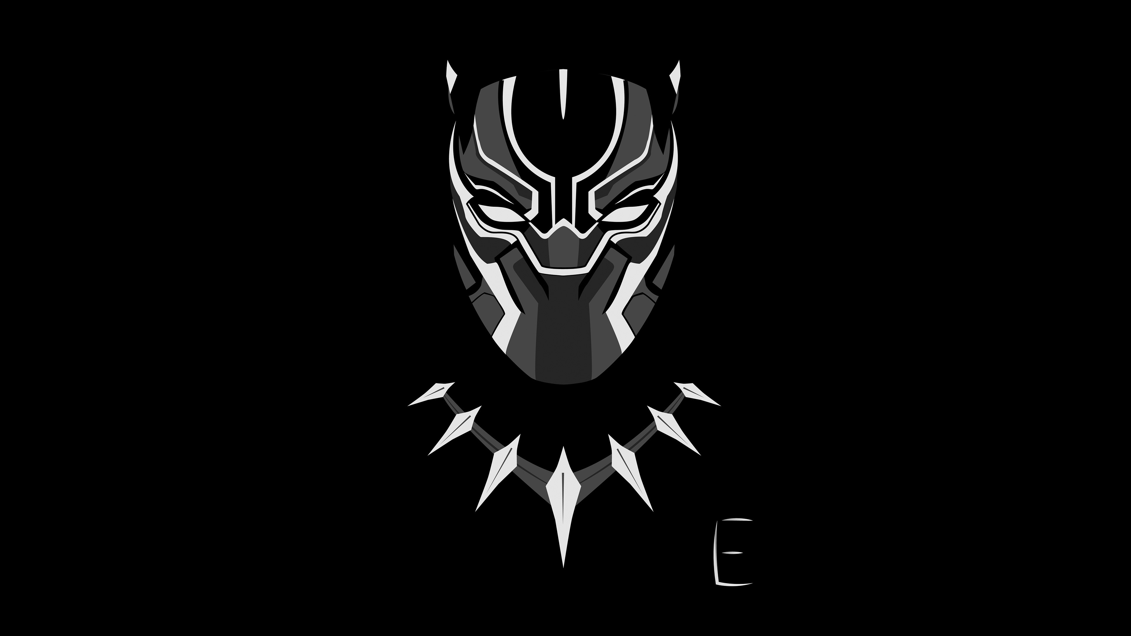 black panther, minimalism, artist, digital art, 4k, artwork, hd, HD Wallpaper