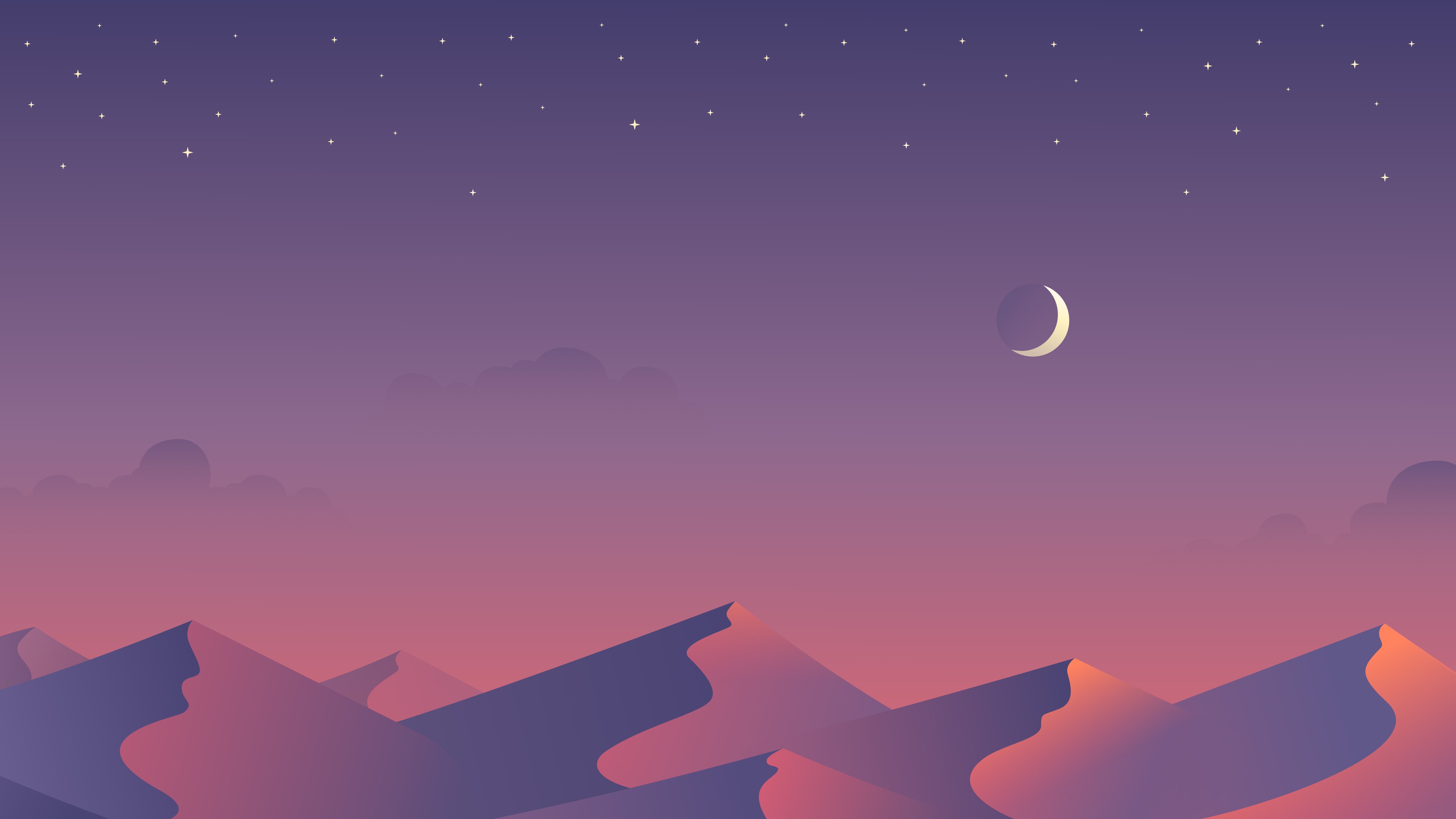 desert, sun, moon, minimalism, 4k, 5k, hd, artist, artwork, digital art, HD Wallpaper