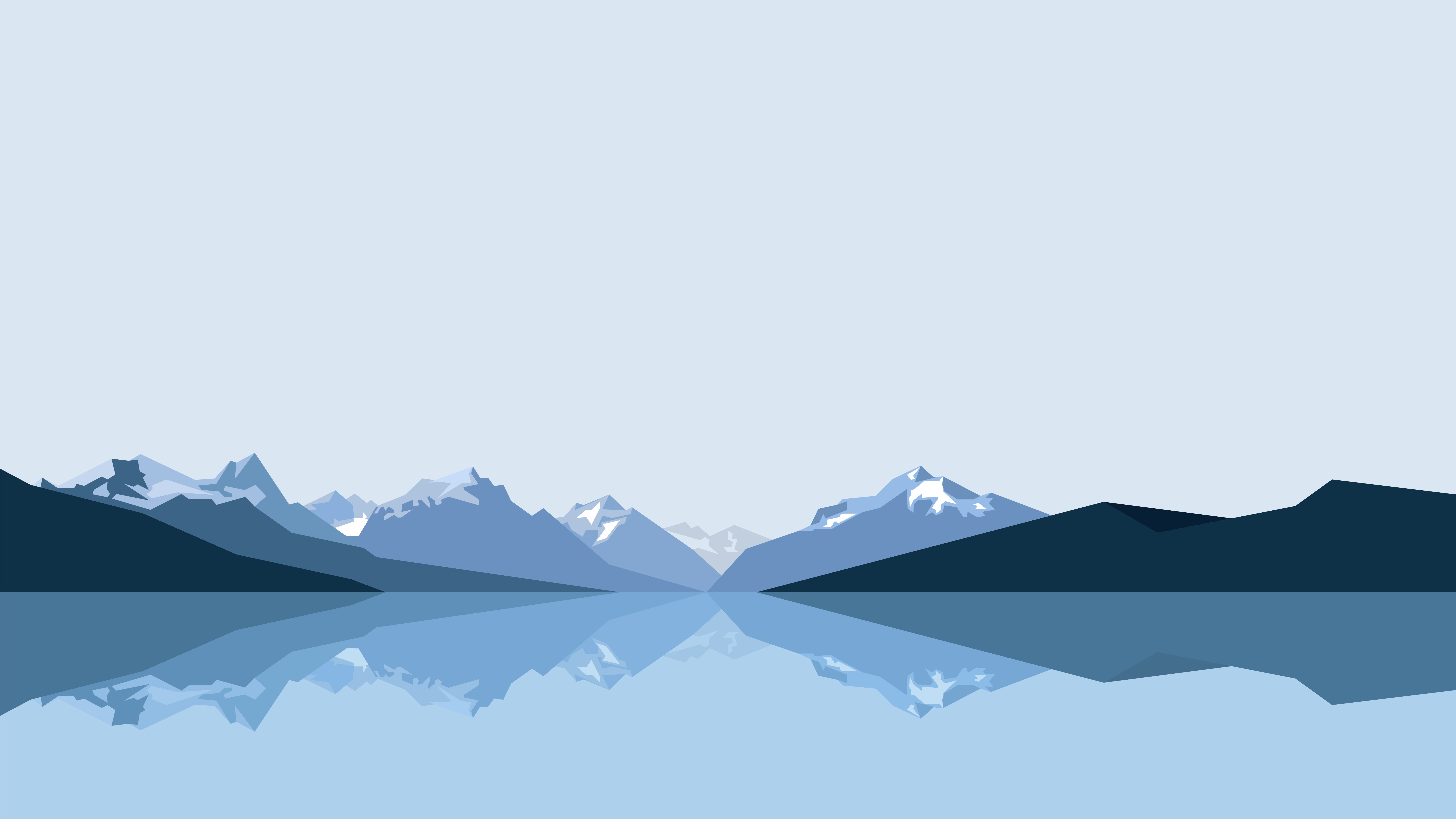 minimalism, mountains, artist, artwork, digital art, 4k, 5k, 8k, hd, HD Wallpaper