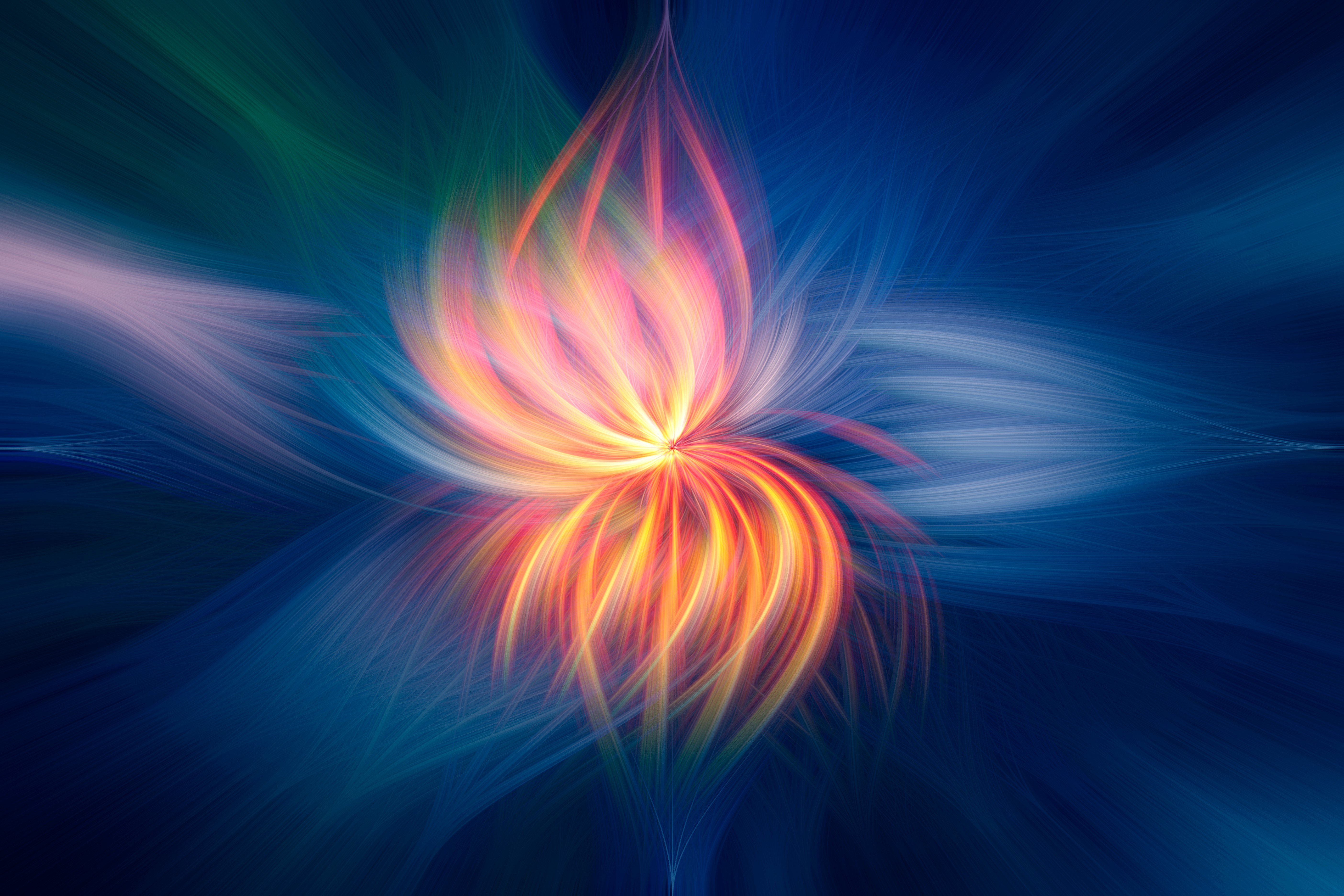 flowers, artist, digital art, hd, 4k, 5k, artwork, HD Wallpaper