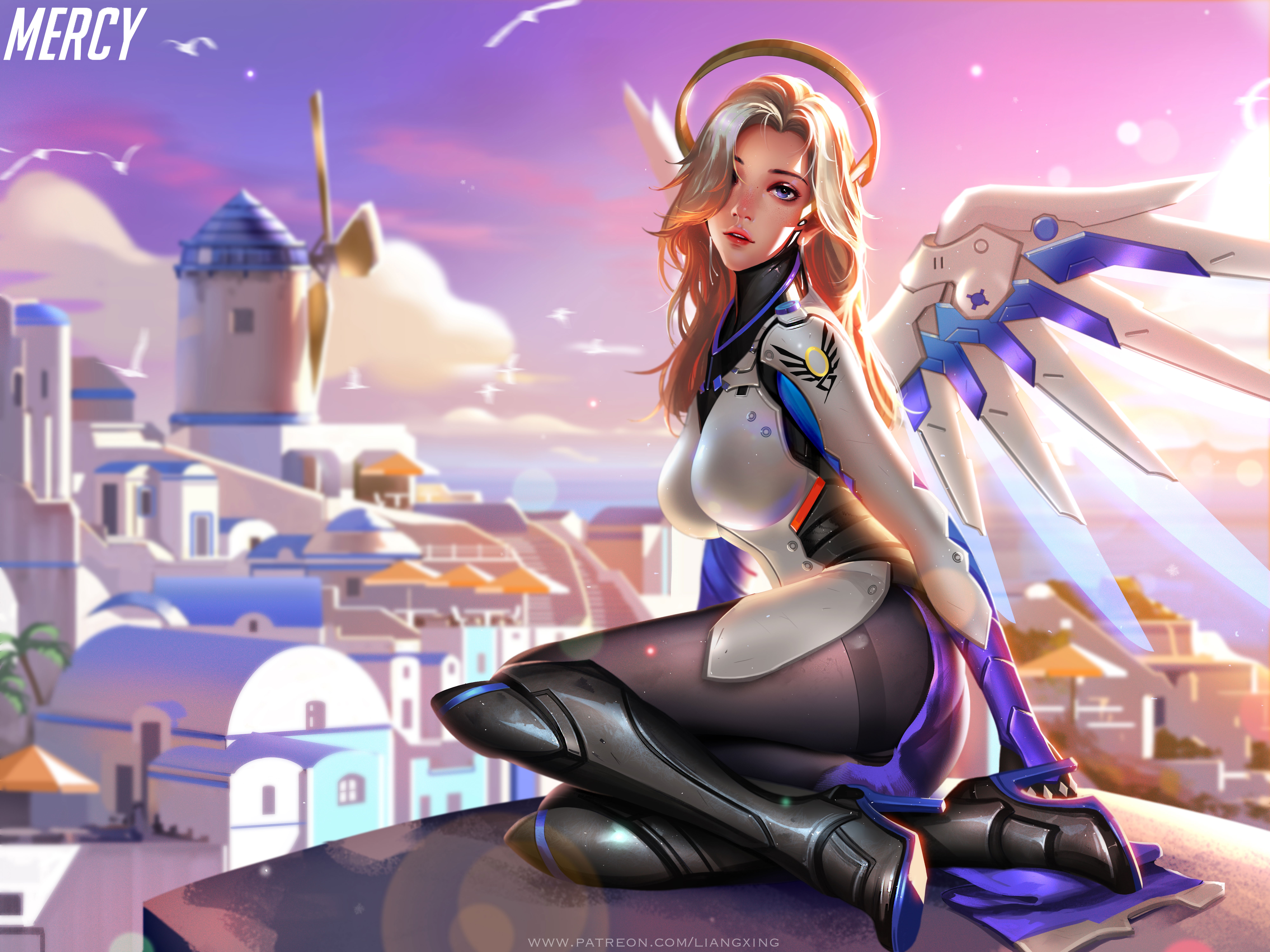 mercy overwatch, overwatch, games, xbox games, ps games, pc games, hd, 4k, 8k, artwork, artist, digital art, HD Wallpaper