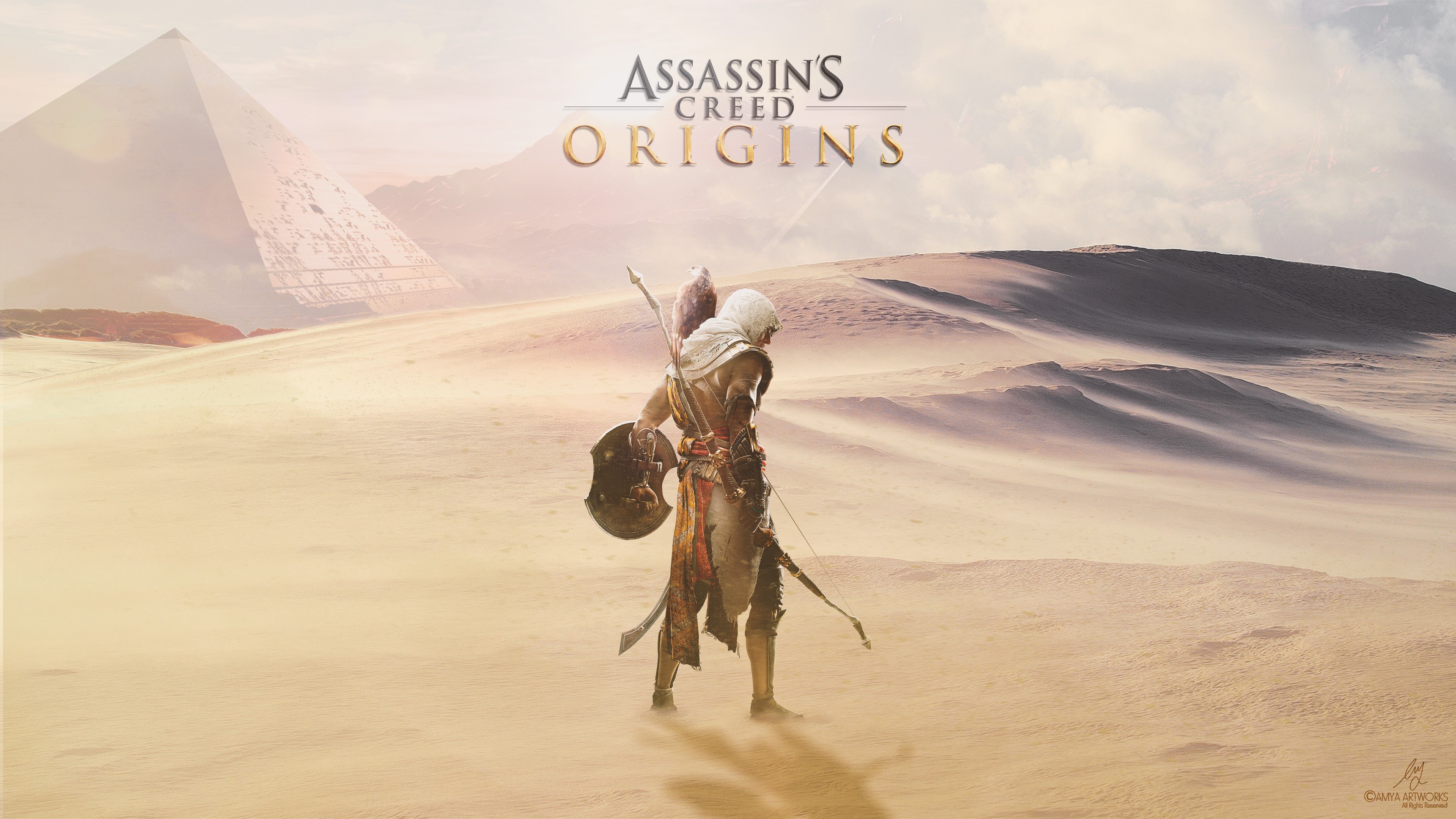 assassins creed origins, assassins creed, games, xbox games, ps games, pc games, hd, 4k, artwork, artist, digital art, HD Wallpaper