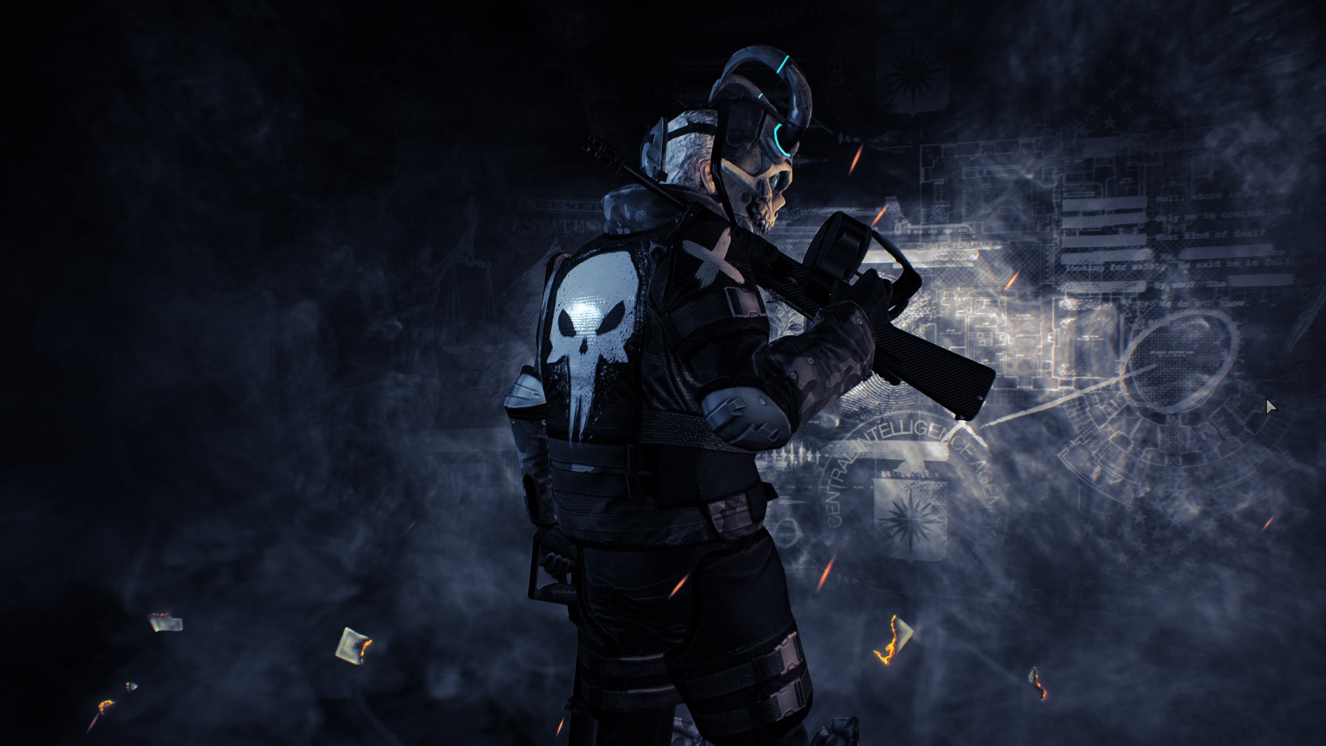 payday 2, games, hd, skull, HD Wallpaper