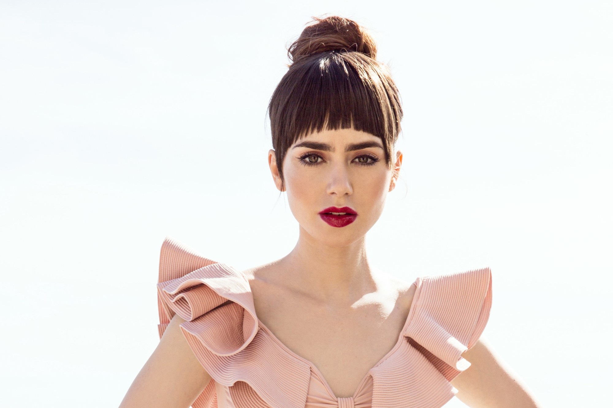 lily collins, girls, celebrities, model, hd, HD Wallpaper