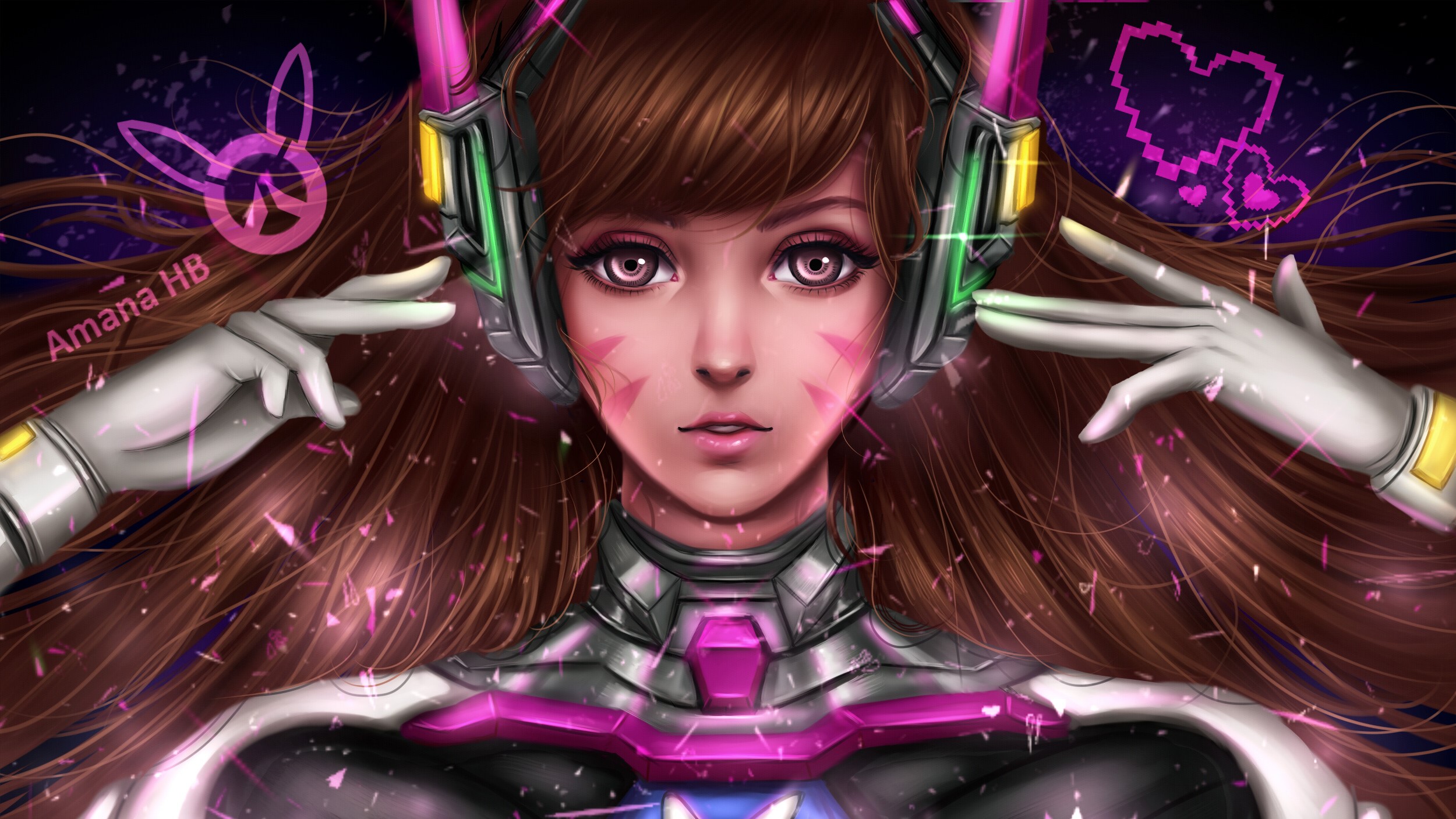 dva overwatch, overwatch, games, artwork, hd, HD Wallpaper