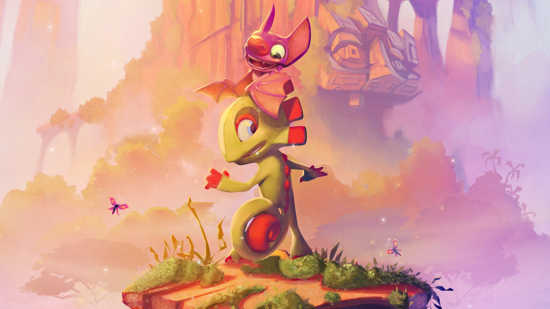 yooka laylee, games, pc games, ps games, xbox games, hd, 2017 games, HD Wallpaper
