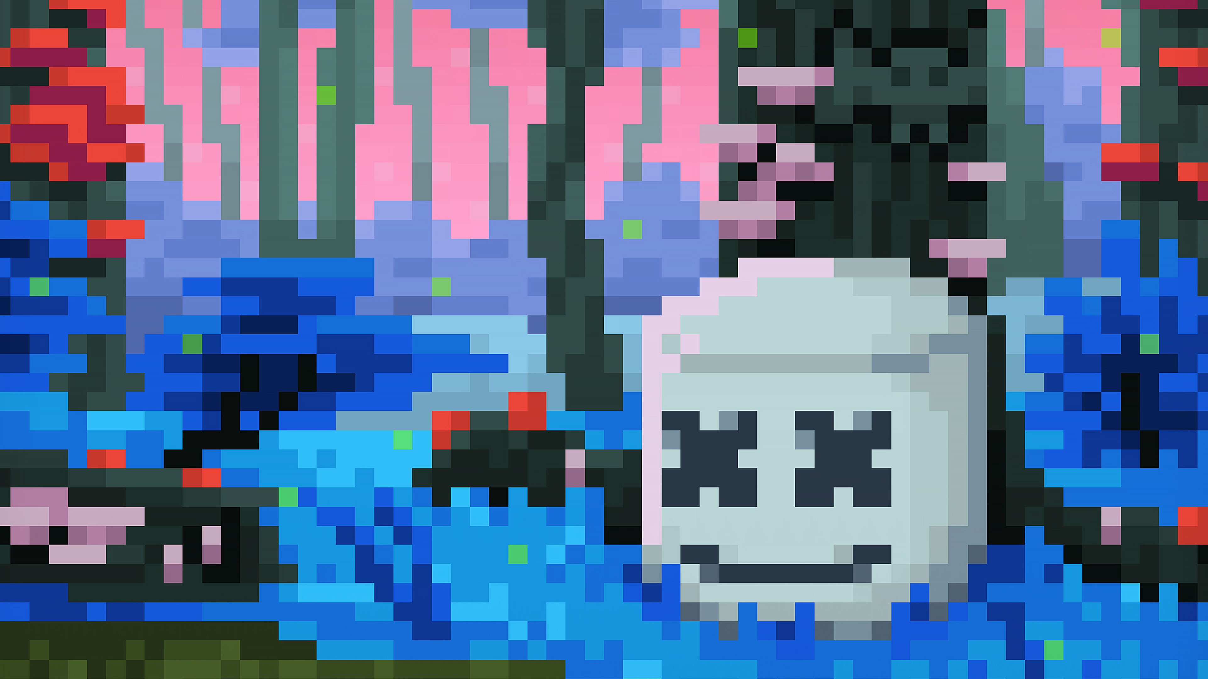 marshmello, music, dj, artwork, artist, digital art, 8 bit, hd, 4k, HD Wallpaper