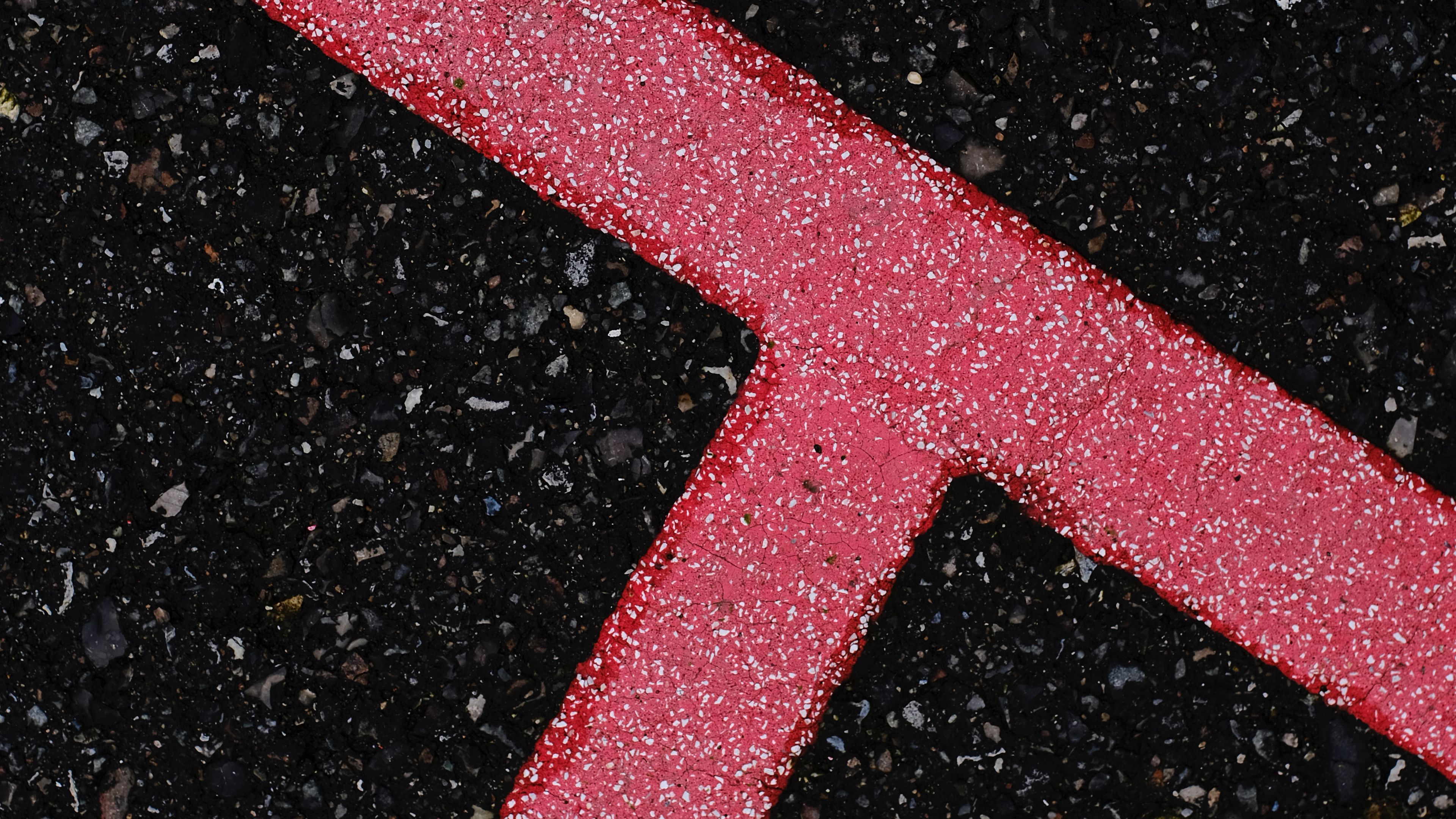 asphalt, texture, lines, marking, 4k, HD Wallpaper