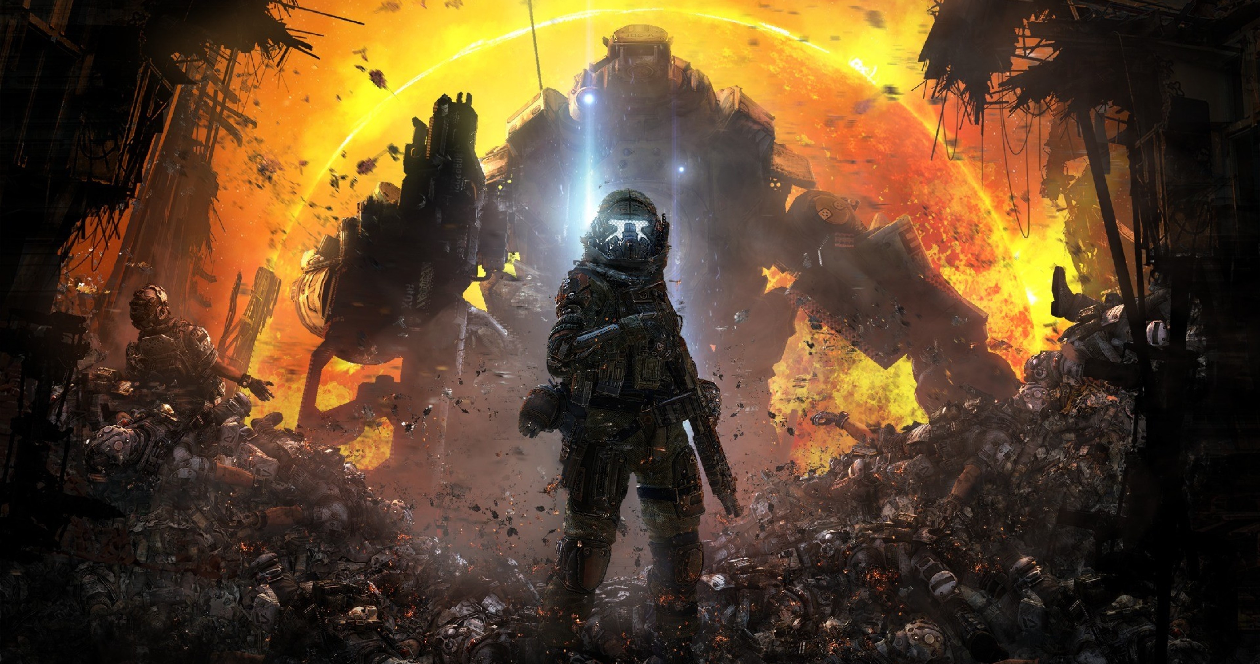 titanfall 2, games, 2016 games, 4k, artwork, HD Wallpaper