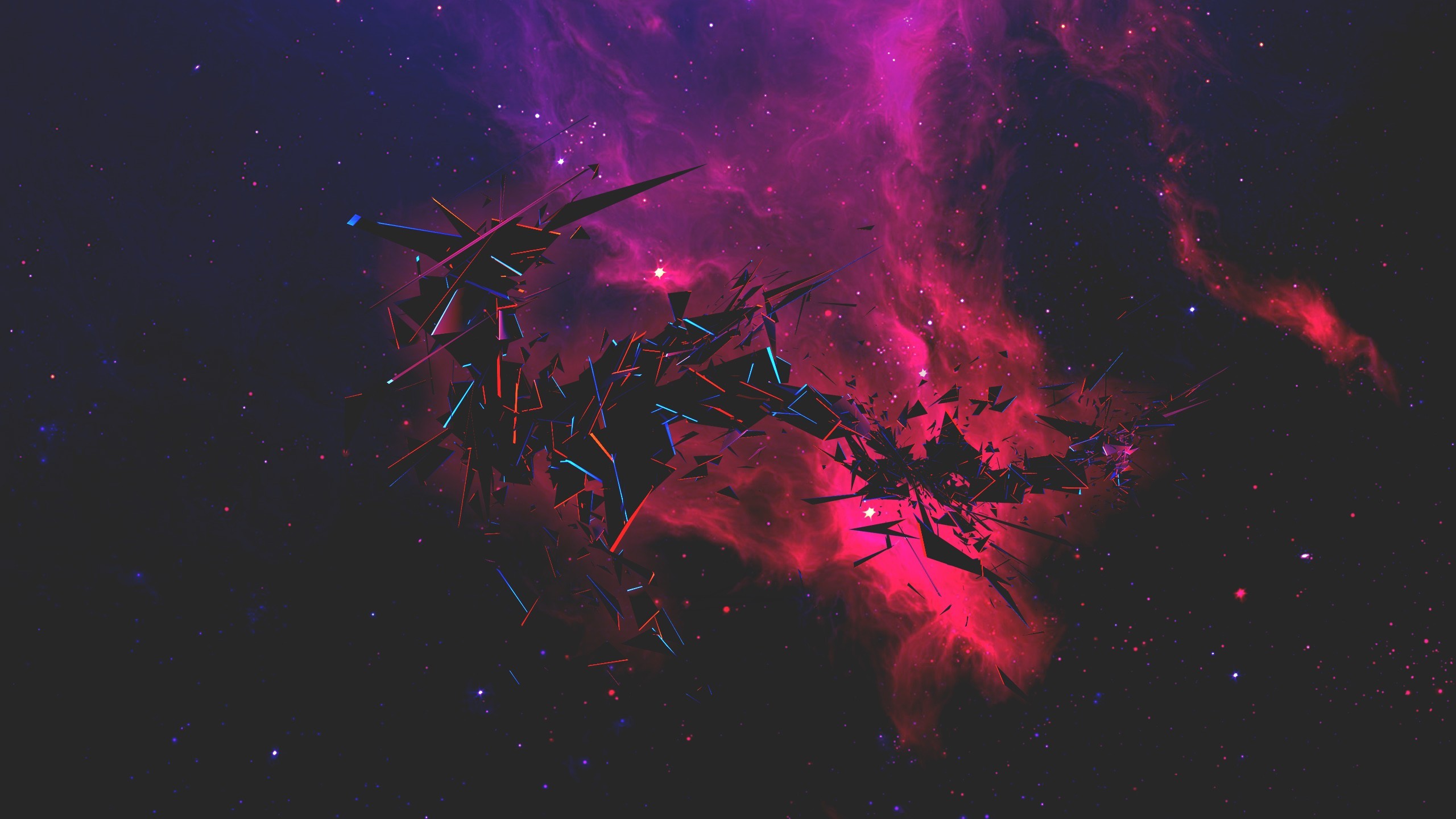 galaxy, abstract, space, artist, digital art, HD Wallpaper