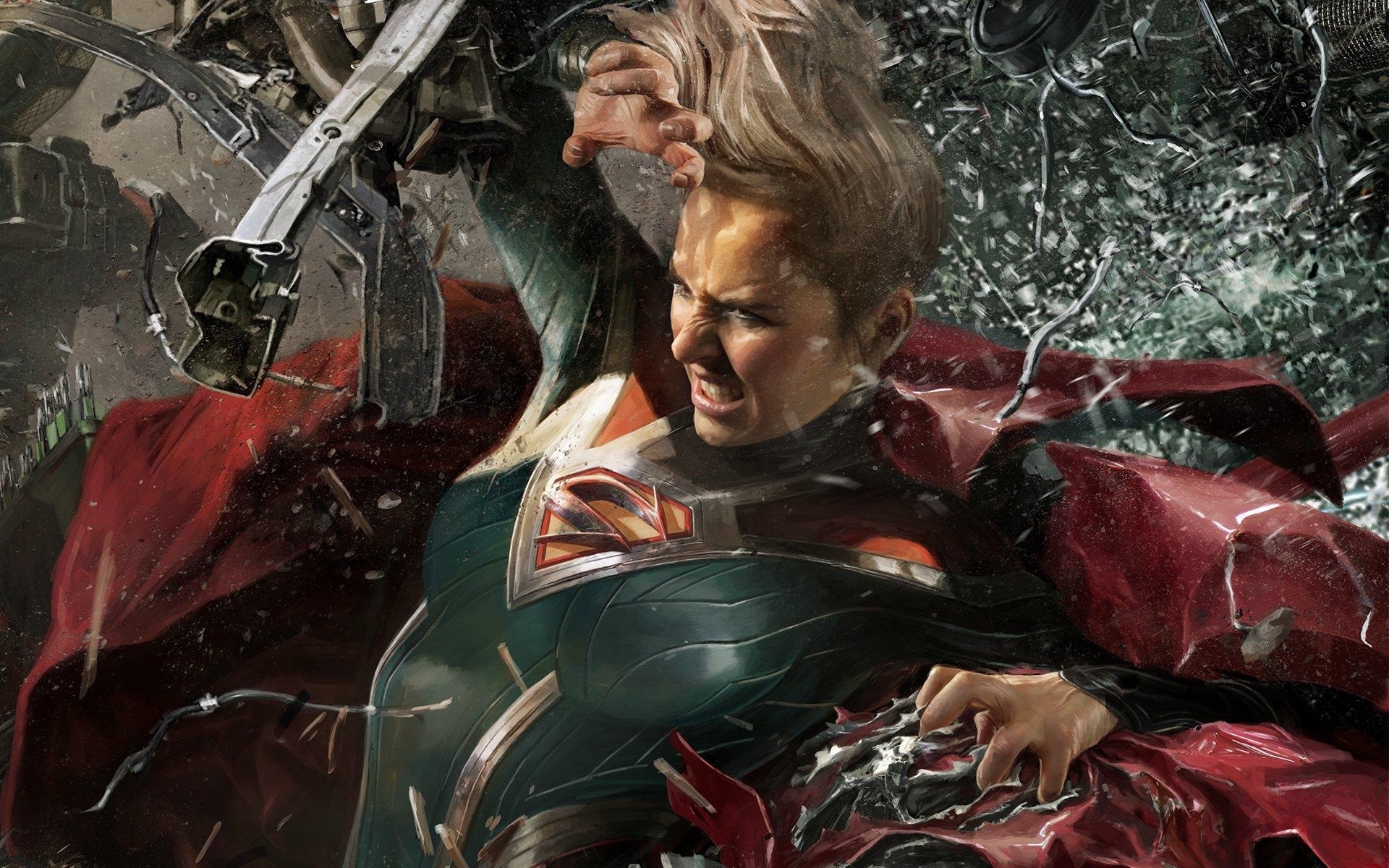 injustice 2, supergirl, games, hd, HD Wallpaper