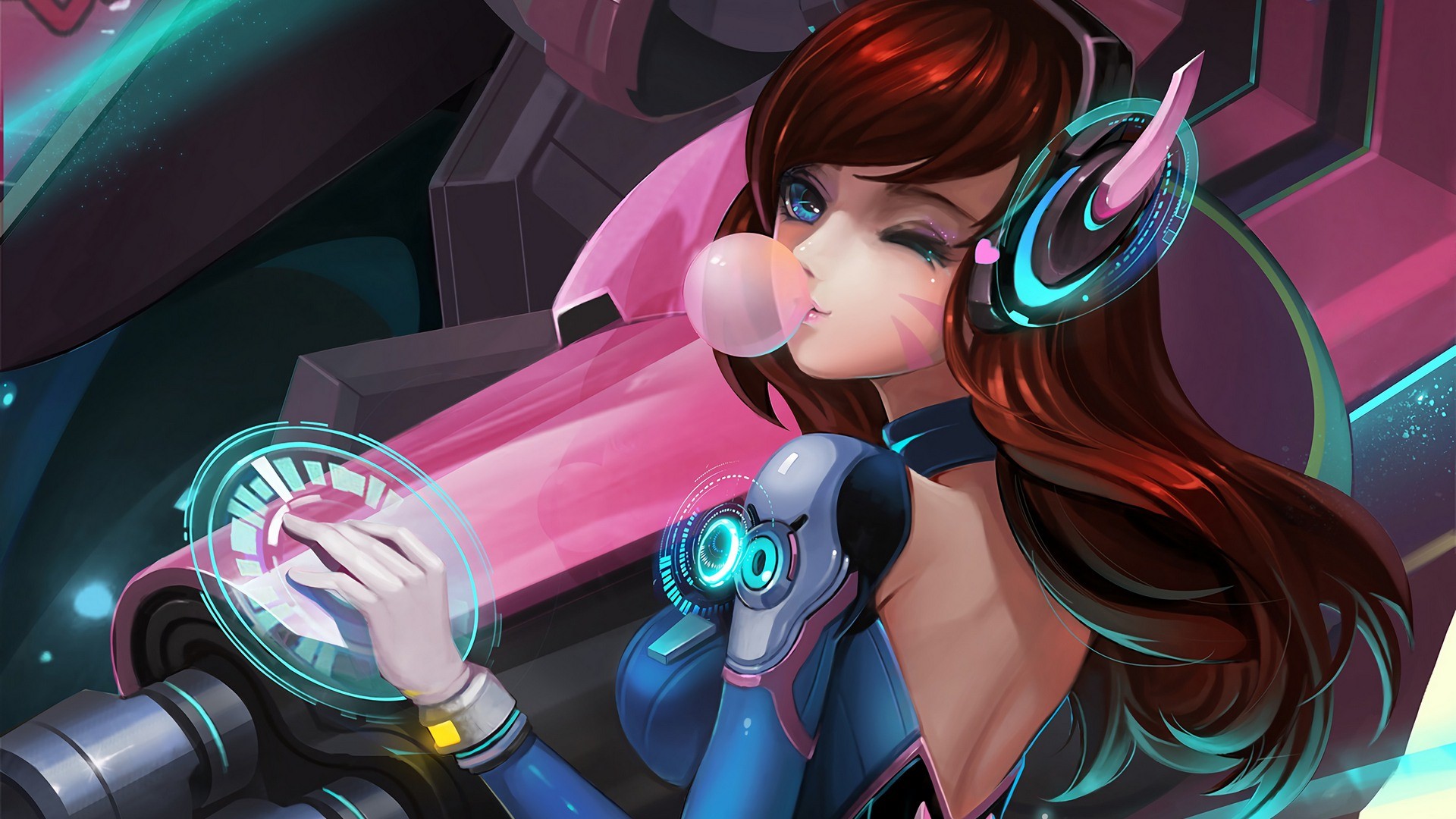 dva overwatch, overwatch, games, artwork, hd, HD Wallpaper